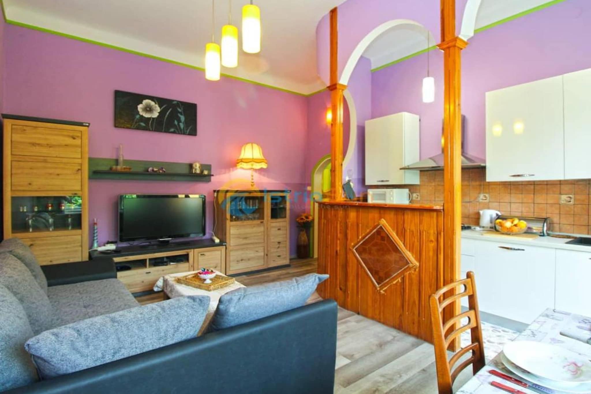 Apartments Lea - Two Bedroom Apartment (Paolo)-Woonkamer