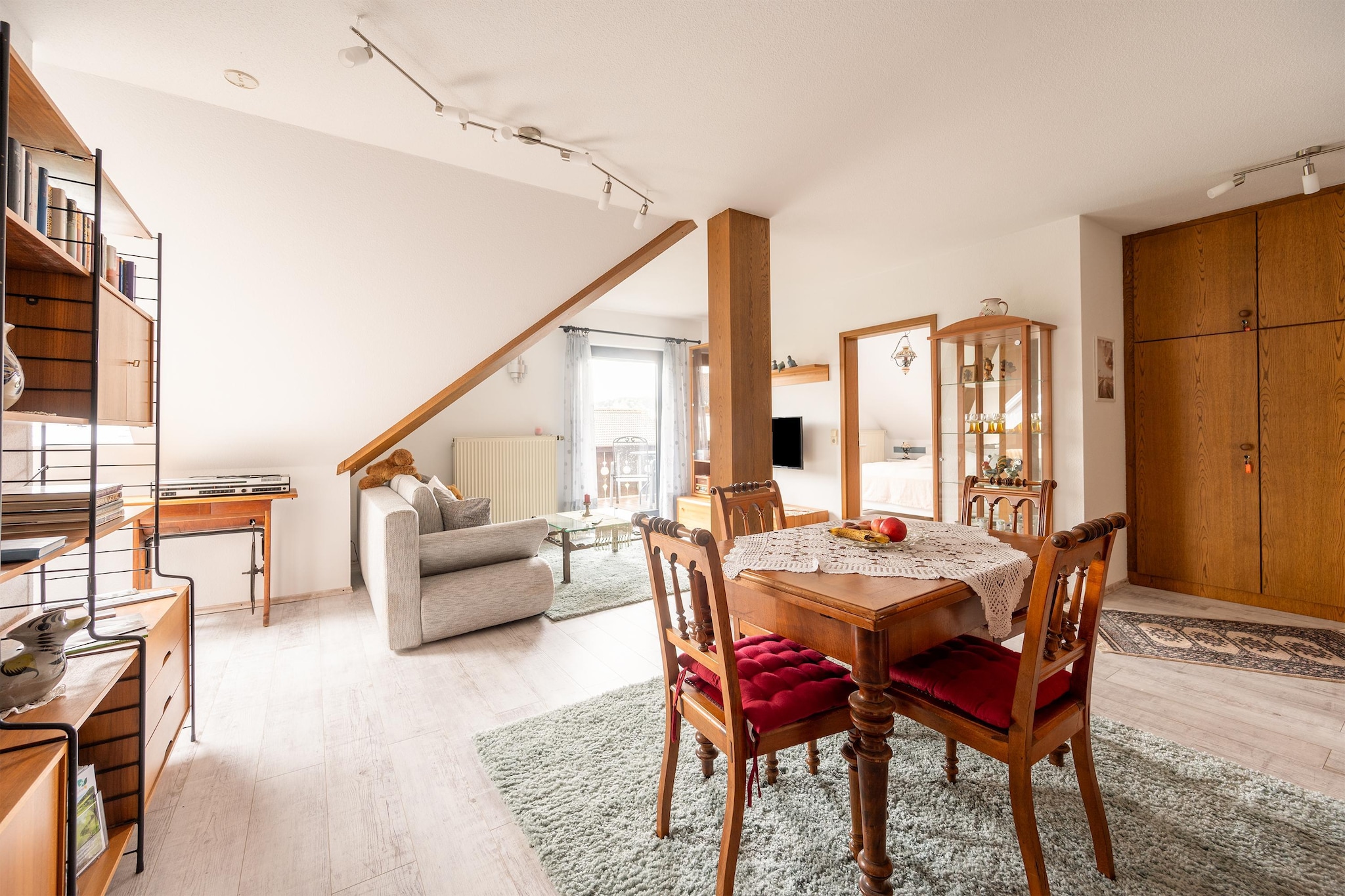 Ferienwohnung zum Zaubergarten-Woonkamer