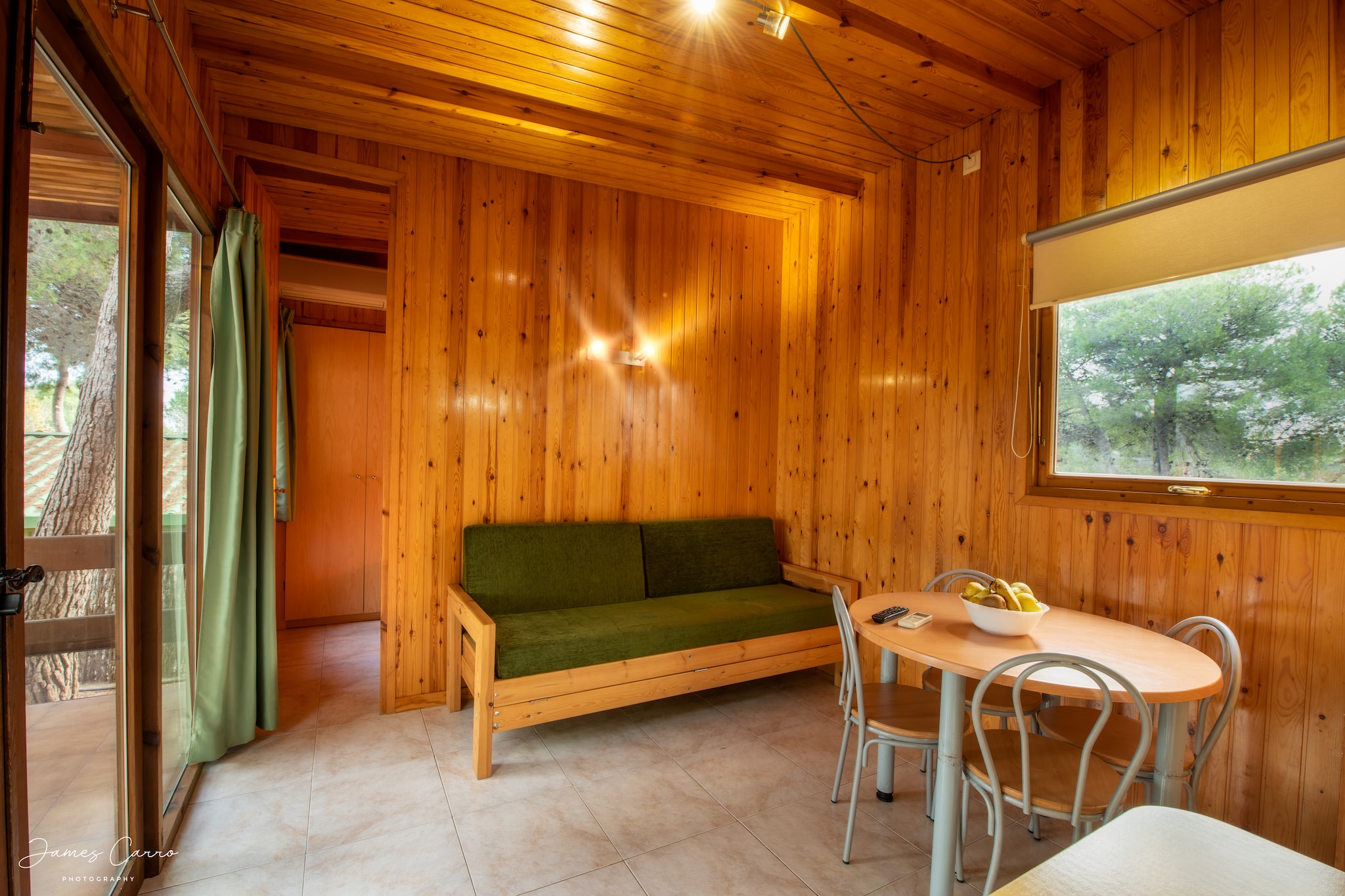 Nestled on the edge of Vilanova i la GeltrÃº, this charming 33 mÂ² bungalow is perfect for small families or couples, accommodating up to 4 guests. It features a cozy bedroom with two single beds and a comfortable living room equipped with a sofa bed ideal for two kids. 

The fully equipped kitchen comes with kitchen utensils for six, a Dolce Gusto coffee machine, fridge, microwave, and toaster, allowing you to prepare your favorite meals with ease. Enjoy your culinary creations in the welcoming dining area or step outside to your private terrace, furnished with wooden seating, perfect for al fresco dining.

The bungalow includes a private bathroom with a shower, air conditioning, and heating for year-round comfort. Stay connected with WiFi, and enjoy entertainment with a TV. Parking for one car is also provided.

At Vilanova Park, guests have access to two inviting swimming pools and a relaxing spa, all while soaking in stunning Mediterranean views. Explore the nearby beach or wander through the vibrant town of Vilanova i la GeltrÃº, known for its rich culture and delightful dining options.

This bungalow is the ideal base for your unforgettable coastal getaway!