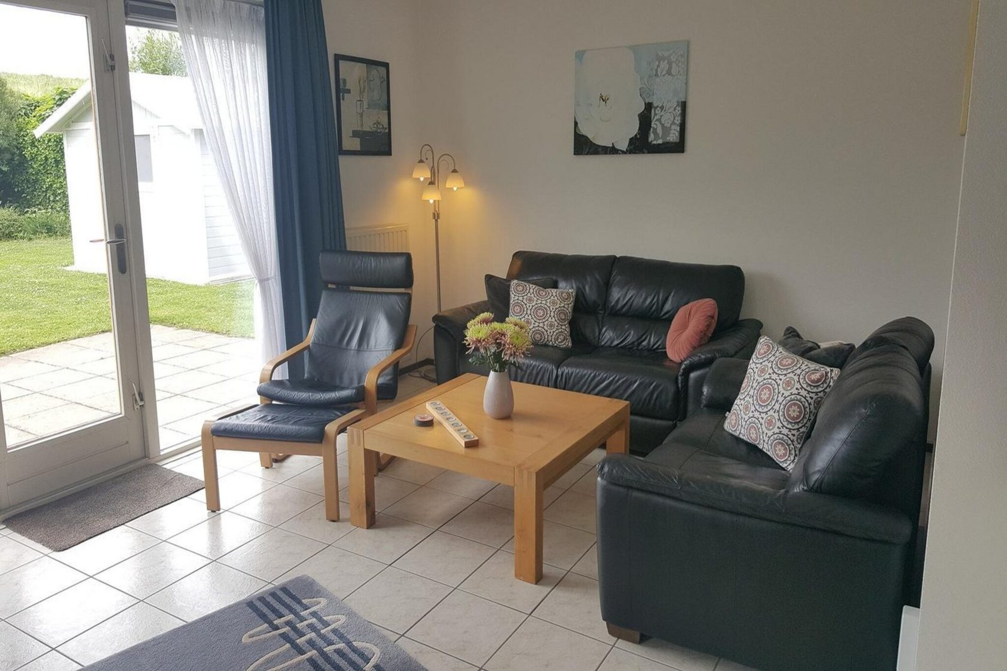 "Welcome to this charming detached bungalow, ideally situated on the Scheldeveste holiday park, offering a peaceful retreat for up to 6 guests. With approximately 102 mÂ² of living space, this bungalow boasts a comfortable and well-designed layout, complemented by a lovely garden and a covered terrace right on the water.

Step inside to discover a cozy living room, where you can unwind and enjoy the serene views. The practical kitchen is well-equipped for preparing meals and adds to the home's inviting atmosphere. 

The first floor features three comfortable bedrooms, each furnished with two beds, ensuring a restful night's sleep for all. The spacious bathroom on this floor is designed for convenience, featuring a walk-in shower, a wide sink, and a second toilet.

The outdoor space is a highlight of this property. The garden is beautifully landscaped and includes a covered terrace, offering a perfect spot to relax and take in the tranquil waterside setting, regardless of the weather. 

Located within walking distance of the sea and beach, the bungalow provides easy access to local attractions. Enjoy nearby beach pavilions, visit the iconic Breskens lighthouse, or explore the Waterdunen bird counting post. The vibrant center of Breskens, with its shops, restaurants, and marina, is just a short bike ride away, making this bungalow an ideal base for both relaxation and exploration."