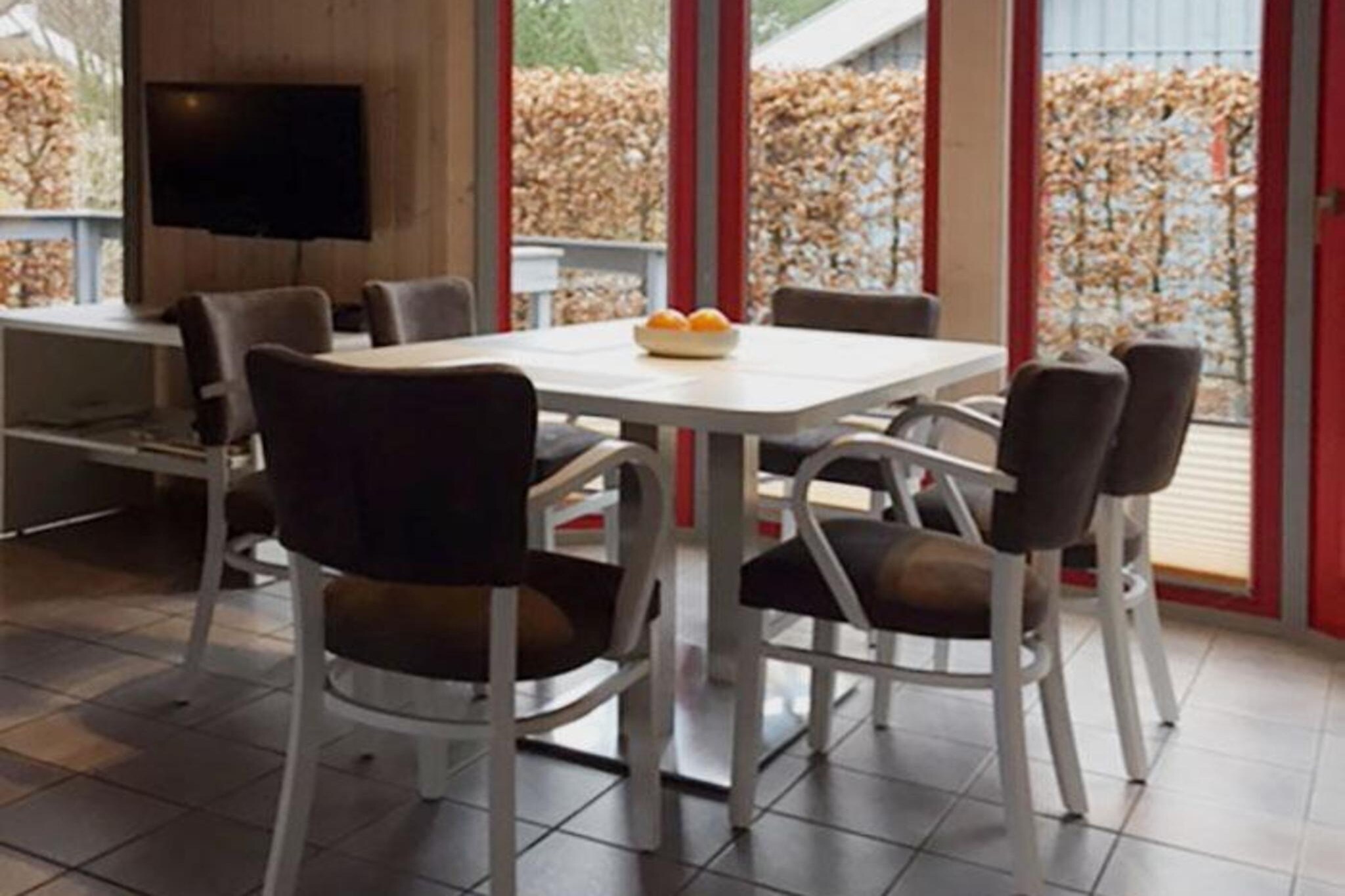 FH Wildgans Comfort mit Sauna & Kaminofen 81 qm 156-Eetkamer