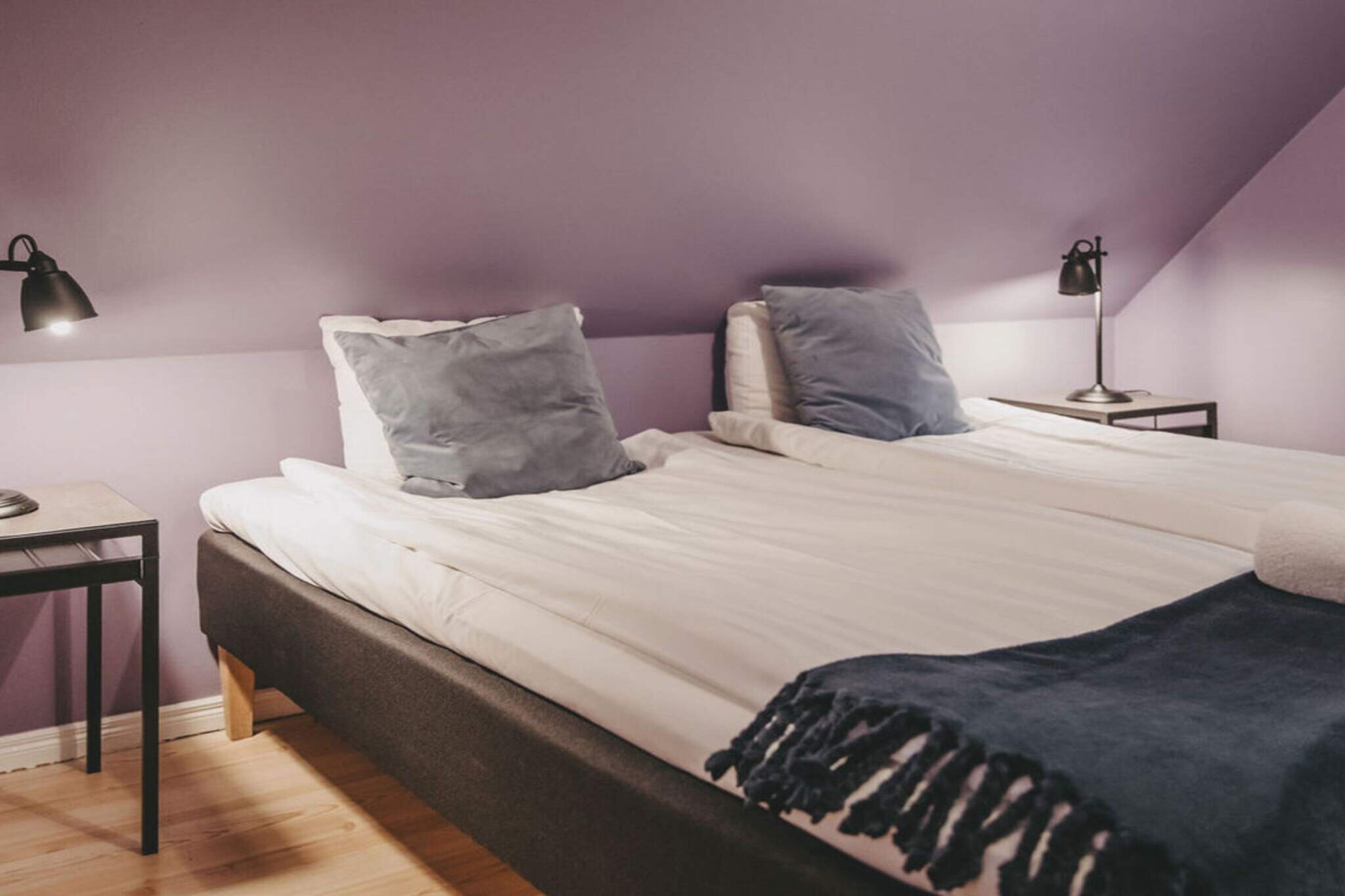 Snug hotel room with free breakfast