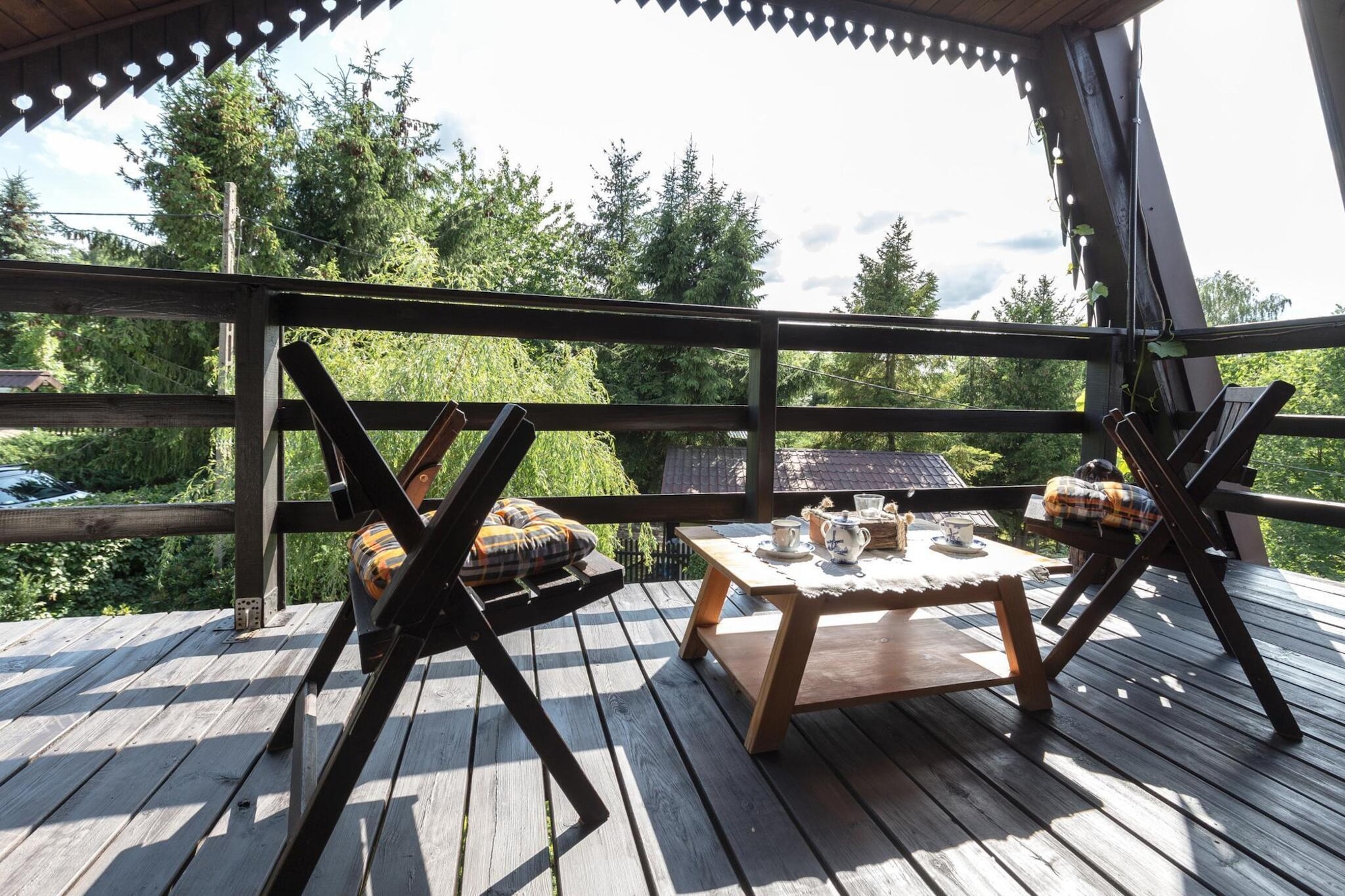 Holiday home in Przewoz-Terrace balcony