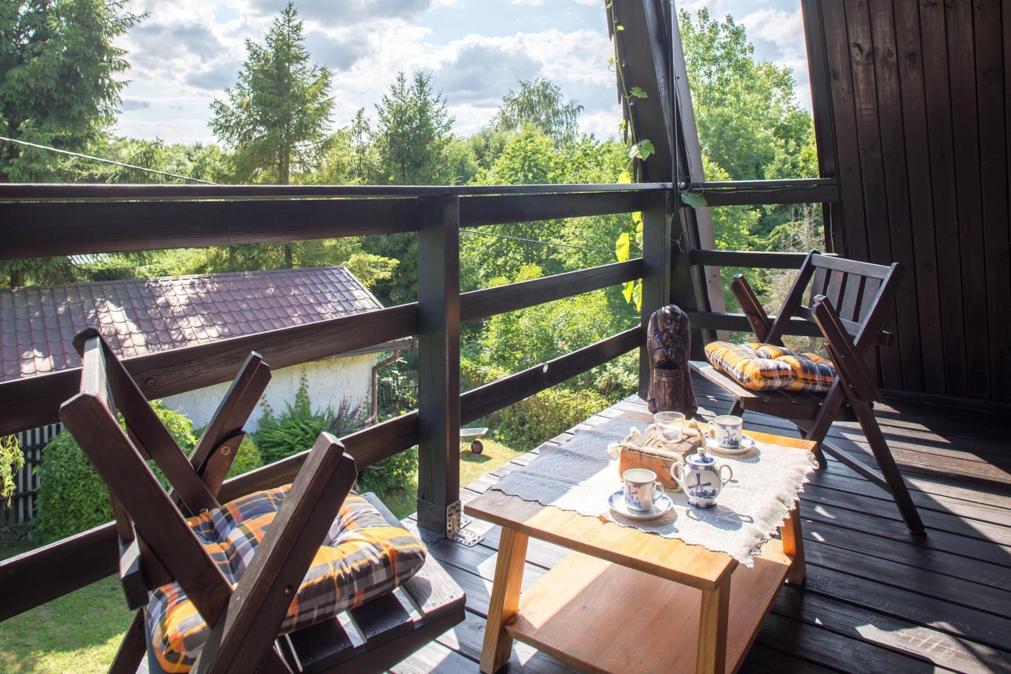 Holiday home in Przewoz-Terrace balcony