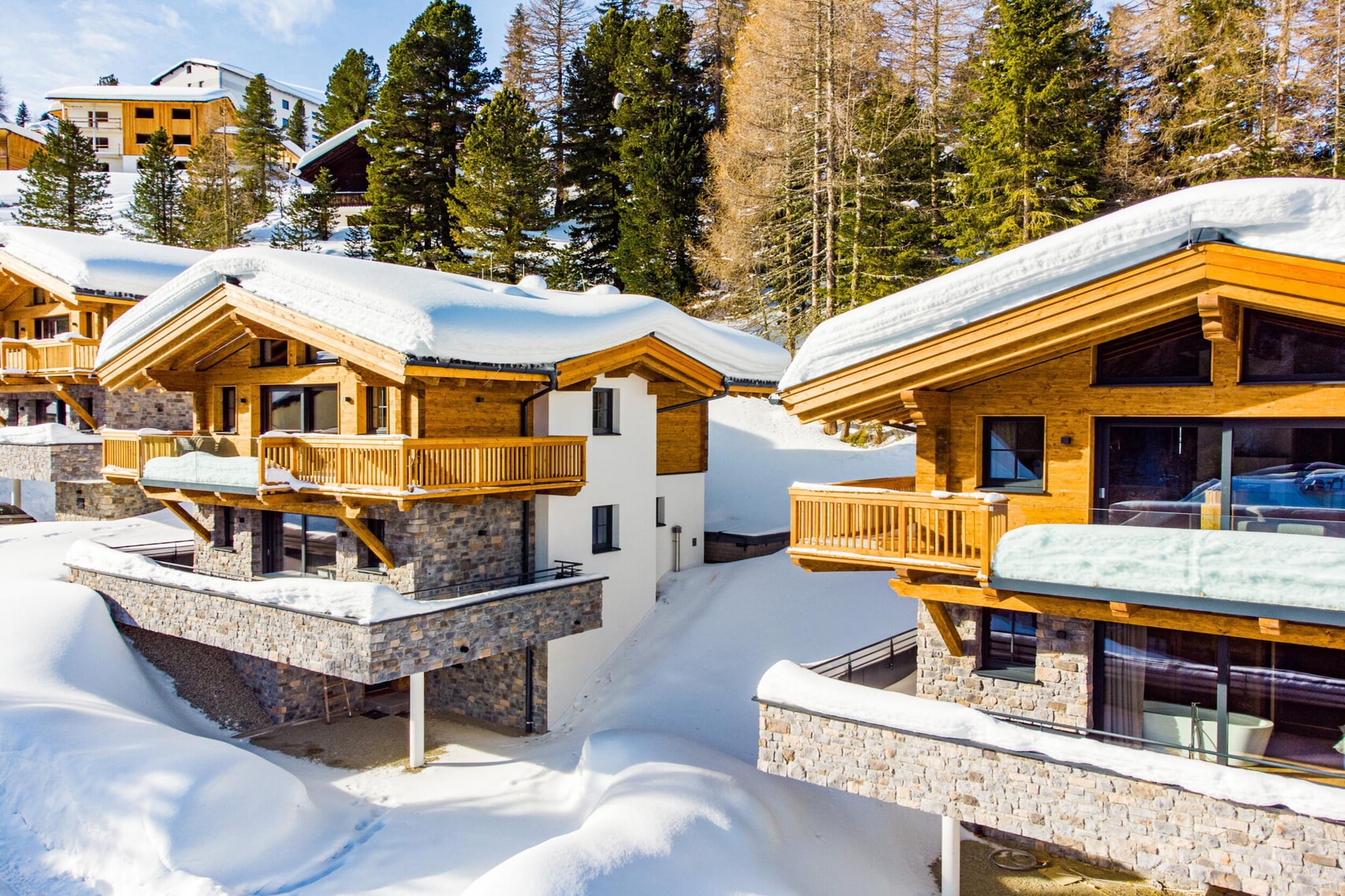 Attractive chalet on the ski-slopes