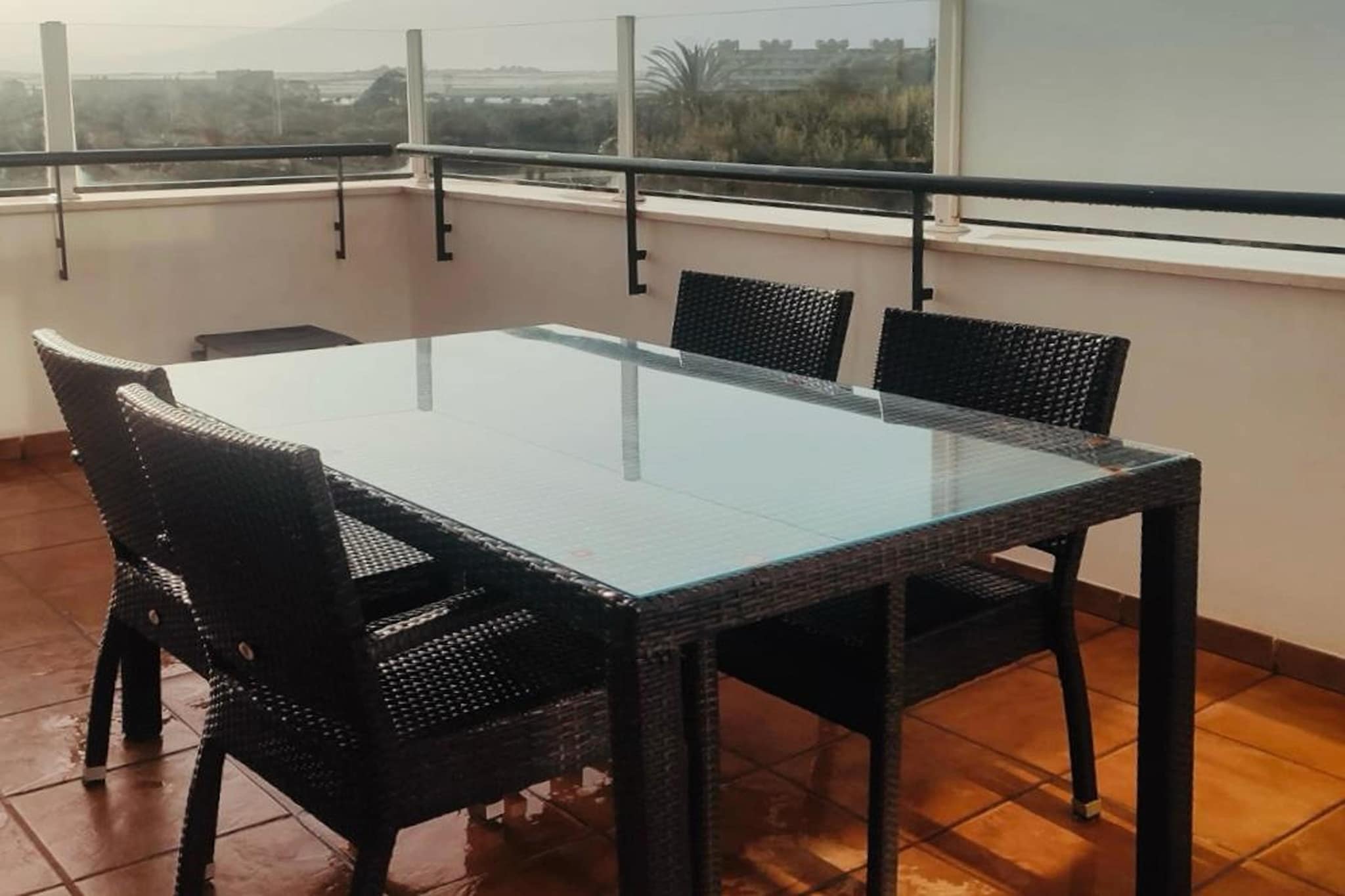 Ground floor: (Entrance(shared with other guests, reachable from the outside), lift)\n\nOn the 2nd floor: (Entrance, Kitchen(hob, electric kettle, toaster, hood, coffee machine, oven, microwave, dishwasher, fridge-freezer, washing machine), Living/diningroom(double sofa bed, TV(flatscreen), dining table, seating area, balcony or terrace), bedroom(single bed, single bed), bedroom(double bed), Bedroom with bathroom(double bed, bathtub with shower, washbasin, toilet), bathroom(shower, washbasin, toilet), air conditioning, heating)\n\ngarage(shared entrance), garden(shared with other guests, illuminated), swimming pool(shared with other guests, outside, including part for children (depth 50cm), opened from Jul upto and including Sep), swimming pool(shared with other guests, outside, heatable, including part for children (depth 50cm), opened from Jun upto and including Sep)