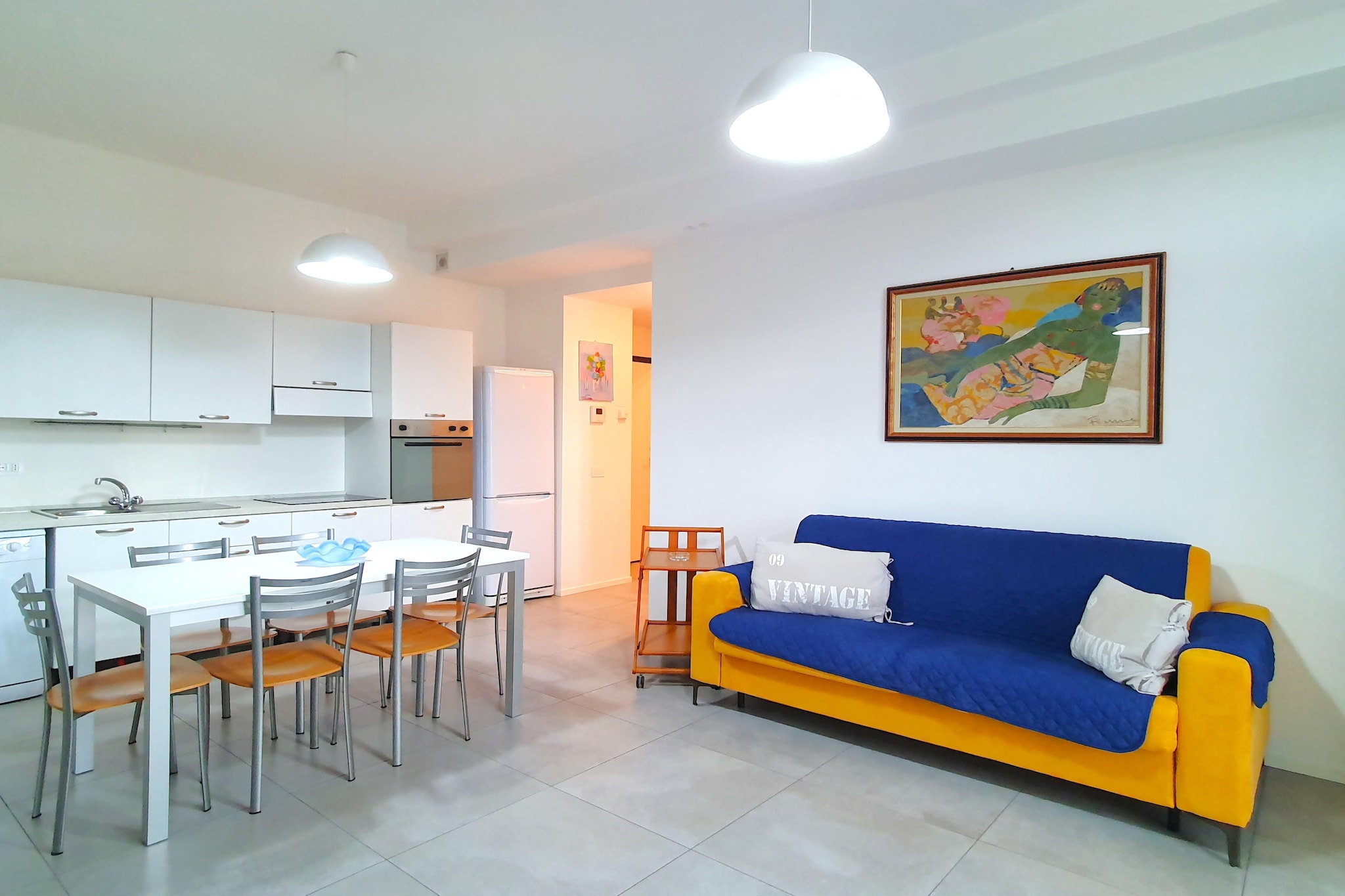 Welcome to your ideal family getaway in Germignaga! This charming second-floor apartment is perfect for a memorable vacation, offering comfort and convenience for families looking to explore the beauty of the area. Step into the bright living room, where you'll find a cozy double sofa bed, a TV for entertainment, and a dining table perfect for family meals. The inviting seating area is ideal for relaxing after a day of adventure. The open kitchen is well-equipped, making it easy to prepare delicious meals together. 

Located in the picturesque town of Germignaga, youâ€™ll be just moments away from stunning Lake Maggiore, where you can enjoy a variety of activities such as swimming, boating, and leisurely strolls along the waterfront. Explore the nearby town of Luino, known for its vibrant market, charming shops, and delightful cafes. Donâ€™t miss the chance to visit the beautiful Borromean Islands, easily accessible by ferry, offering breathtaking scenery and historic sites. 

The comfortable bedroom ensures peaceful nights and restful sleep, while the modern bathroom adds convenience to your stay. Step out onto the balcony to enjoy your morning coffee or soak up the sun with beautiful views of the surrounding area. 

