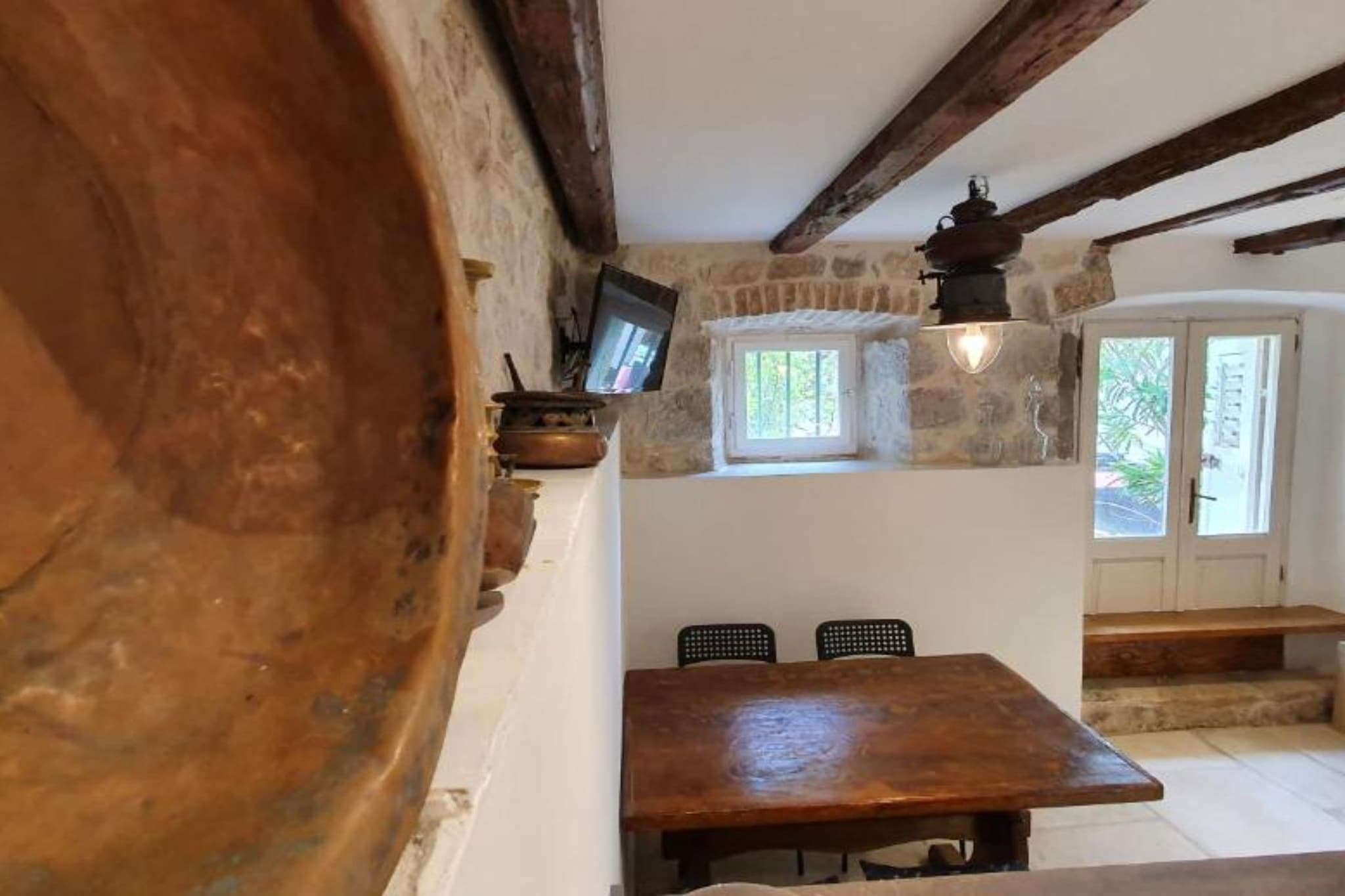 Seaside Holiday Home Andrija - Two Bedroom Holiday Home with Sea View-Dining room