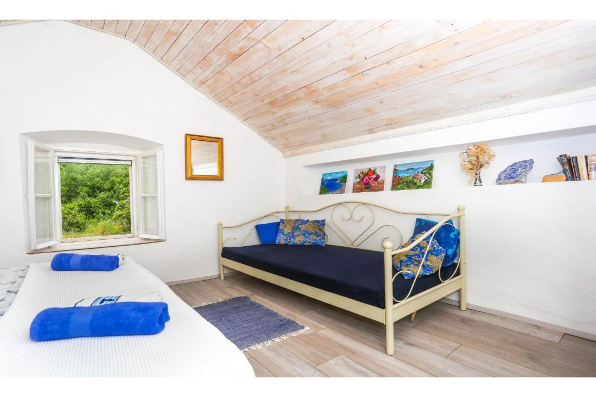 Seaside Holiday Home Andrija - Two Bedroom Holiday Home with Sea View-Bedroom