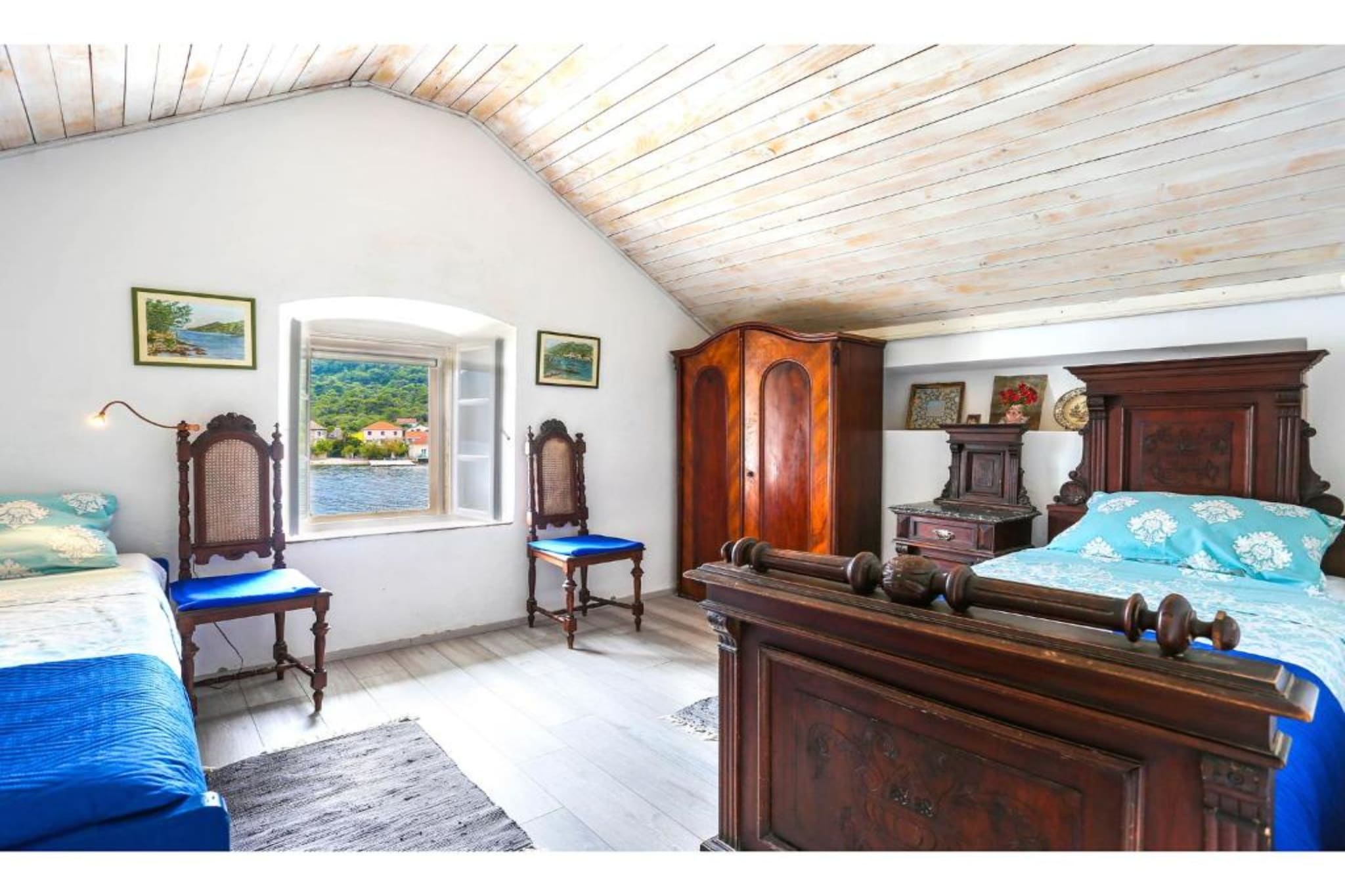 Seaside Holiday Home Andrija - Two Bedroom Holiday Home with Sea View-Bedroom
