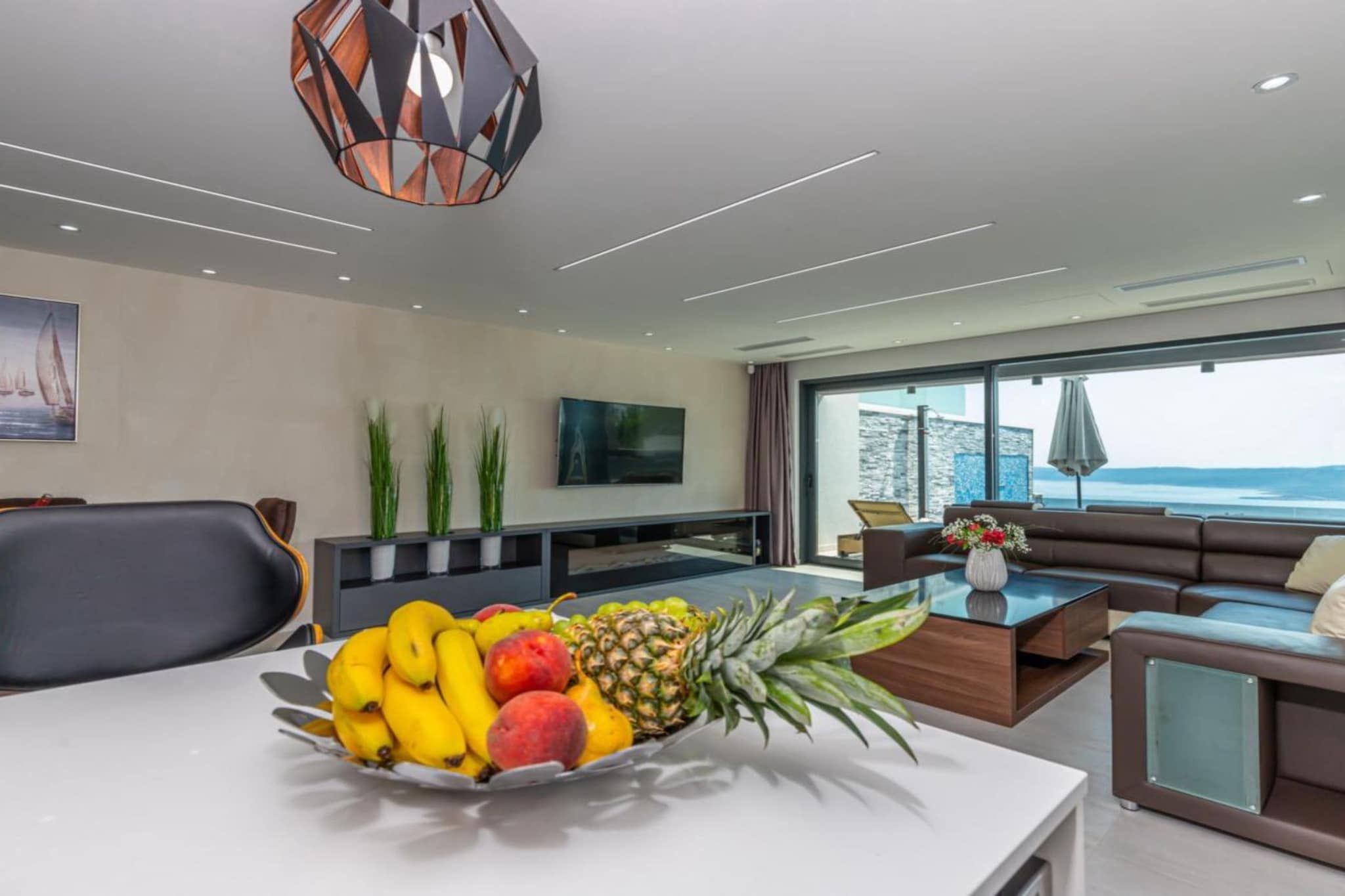 Lorena Stylish Sea View Villa - Four Bedroom Villa with Private Pool-Dining room