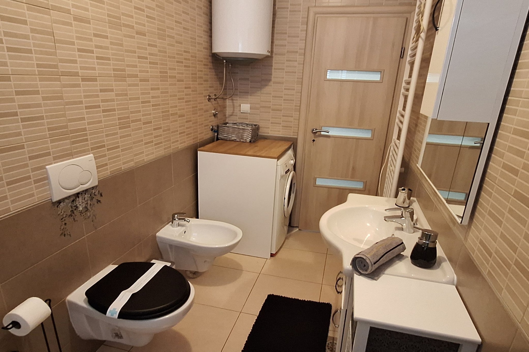 Belisima Delux - One Bedroom Apartment  With Sea View-Bathroom