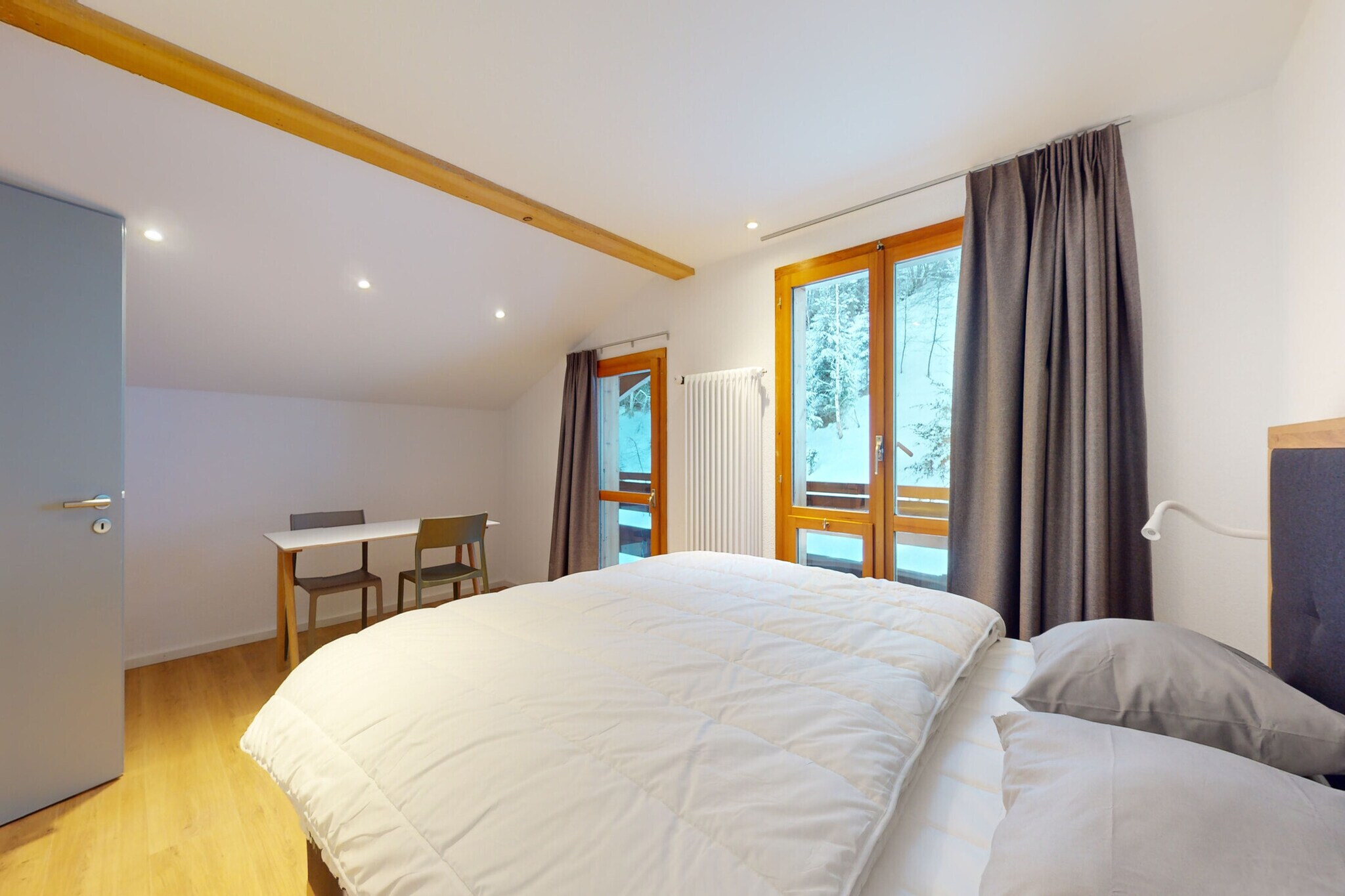 Chalet de l'Ours AUTHENTIC Appart Chambésy 6 pers-Slaapkamer