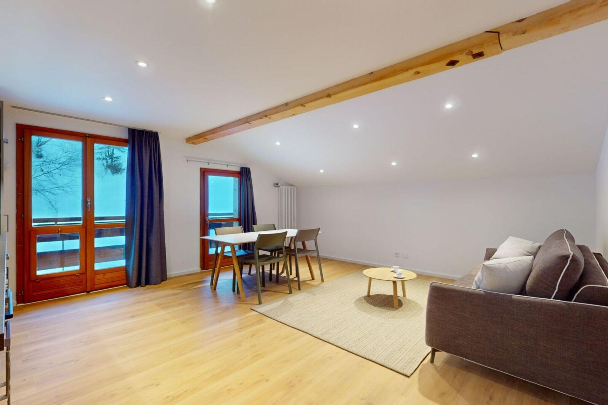 Chalet de l'Ours AUTHENTIC Appart Chambésy 6 pers-Woonkamer