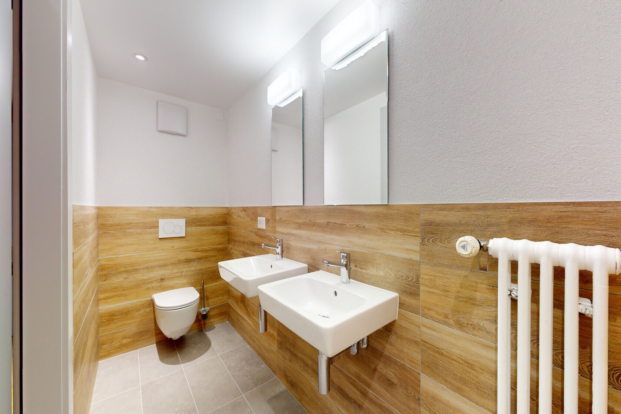 Chalet de l'Ours VUE & NATURE Appart Pregny 8 pers-Badkamer