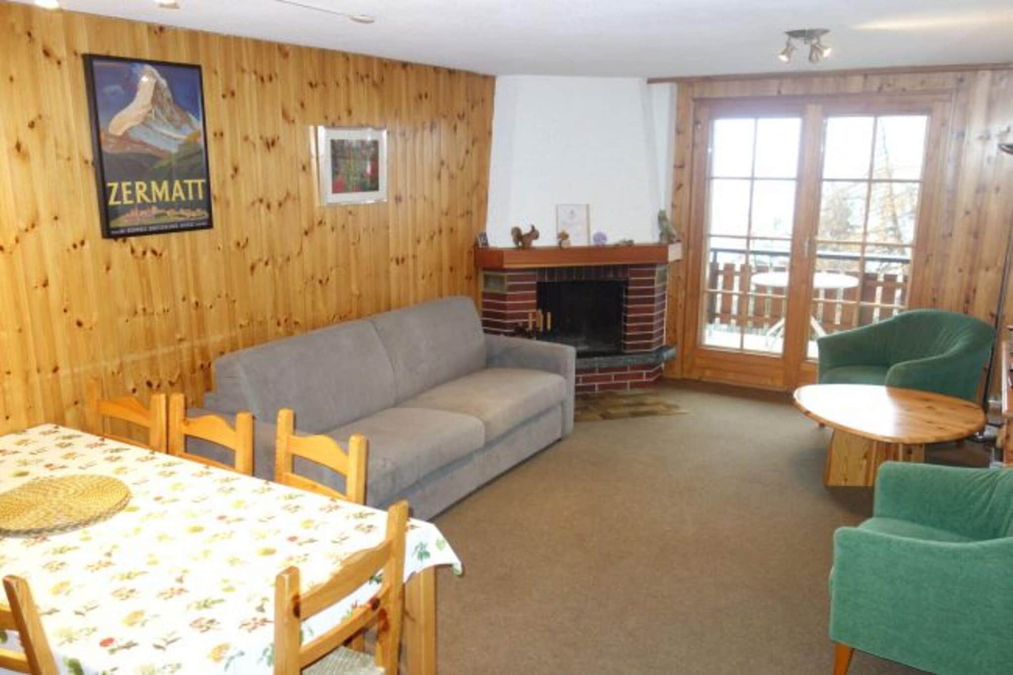 Chalet de l'Ours VUE & NATURE Appart Pregny 8 pers-Woonkamer