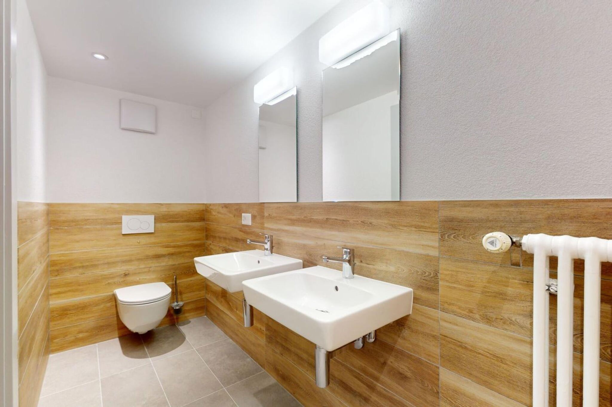 Chalet de l'Ours VUE & NATURE Appart Pregny 8 pers-Badkamer