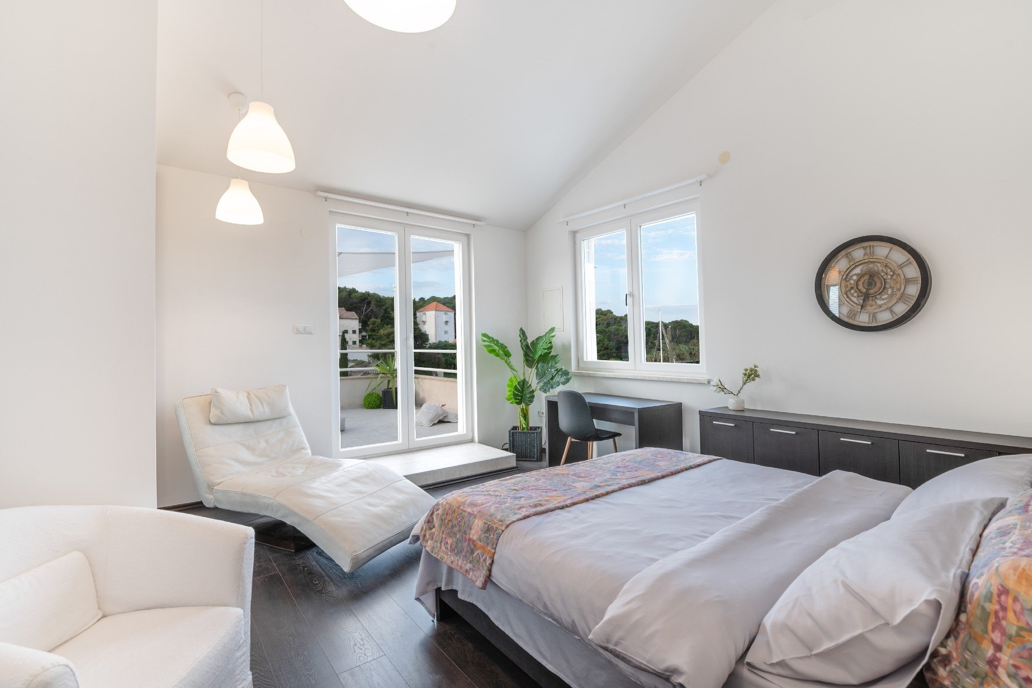 Holiday Home Lea - Three Bedroom Holiday Home with Terrace and Sea View-Bedroom