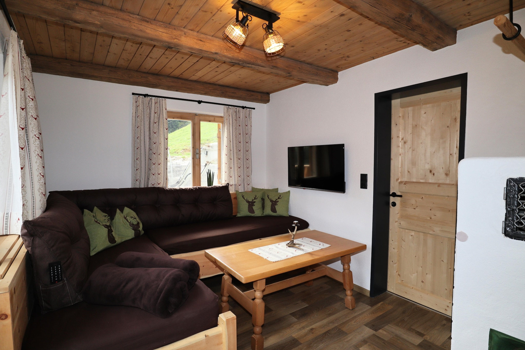 Berghütte Almleben-Woonkamer