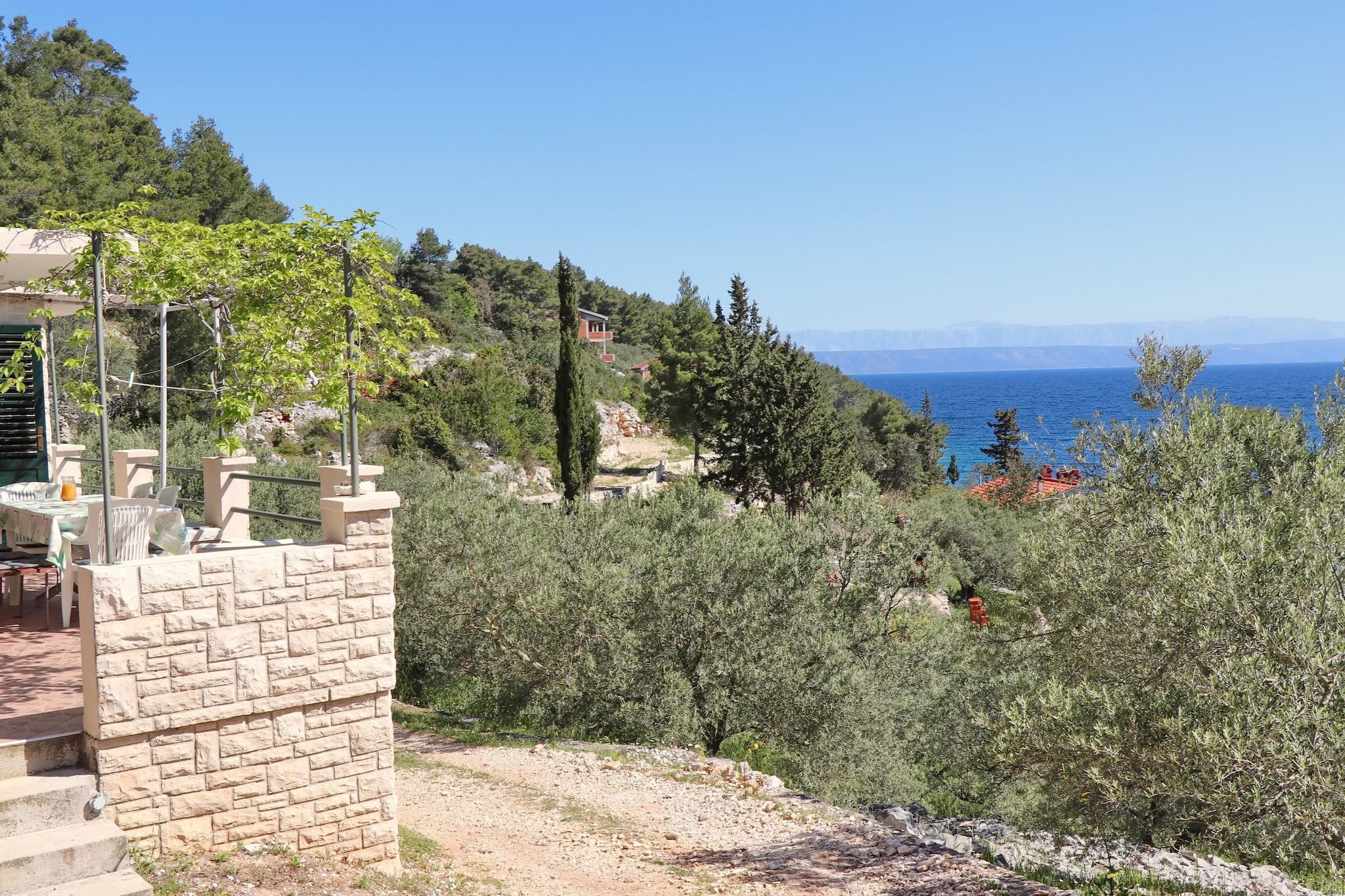 Holiday House Parive - One Bedroom Holiday Home with Terrace and Sea View-View