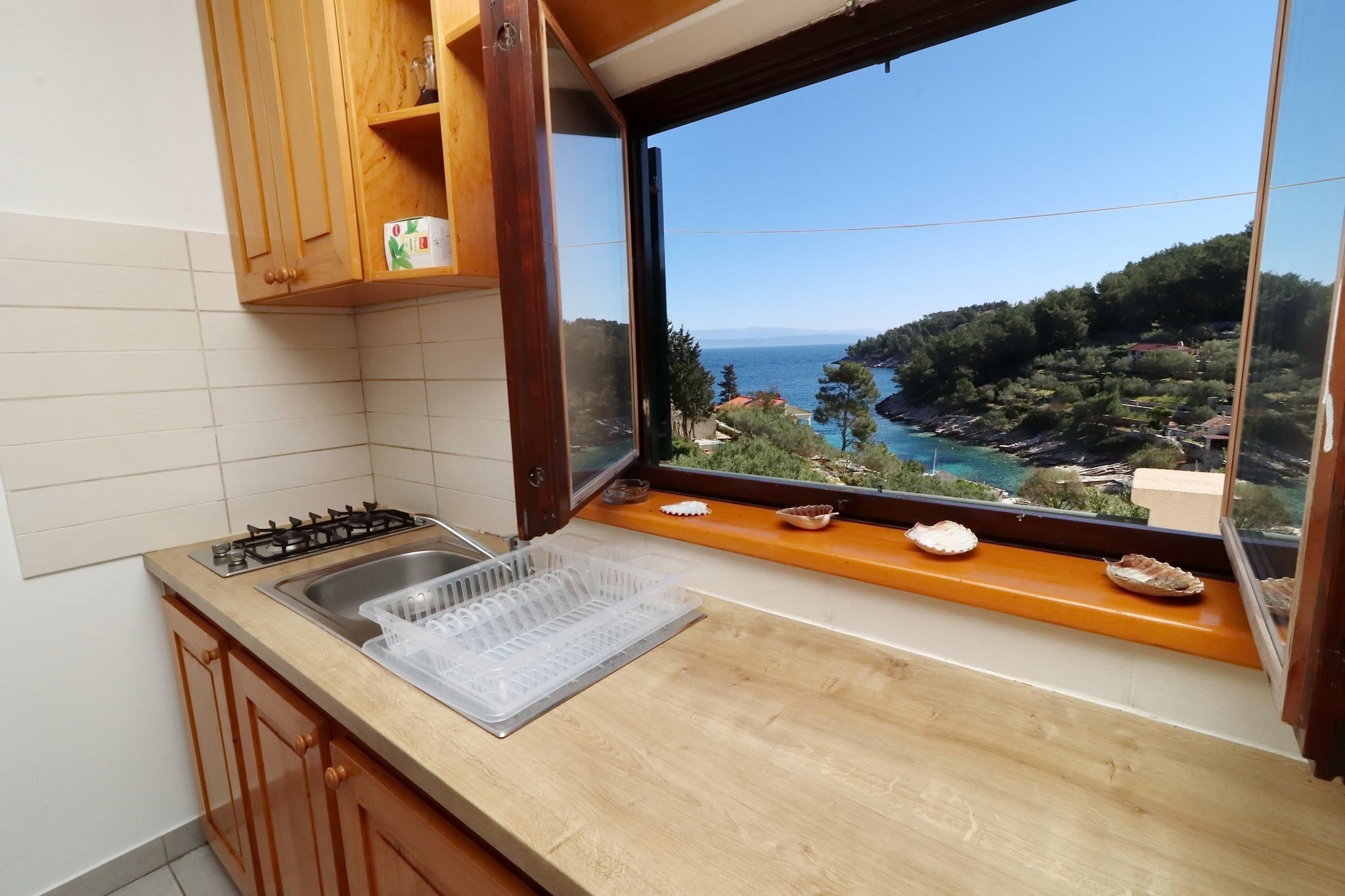 Holiday House Parive - One Bedroom Holiday Home with Terrace and Sea View-View