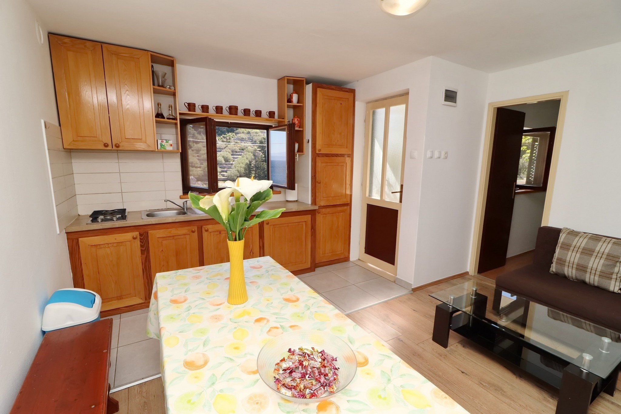 Holiday House Parive - One Bedroom Holiday Home with Terrace and Sea View
