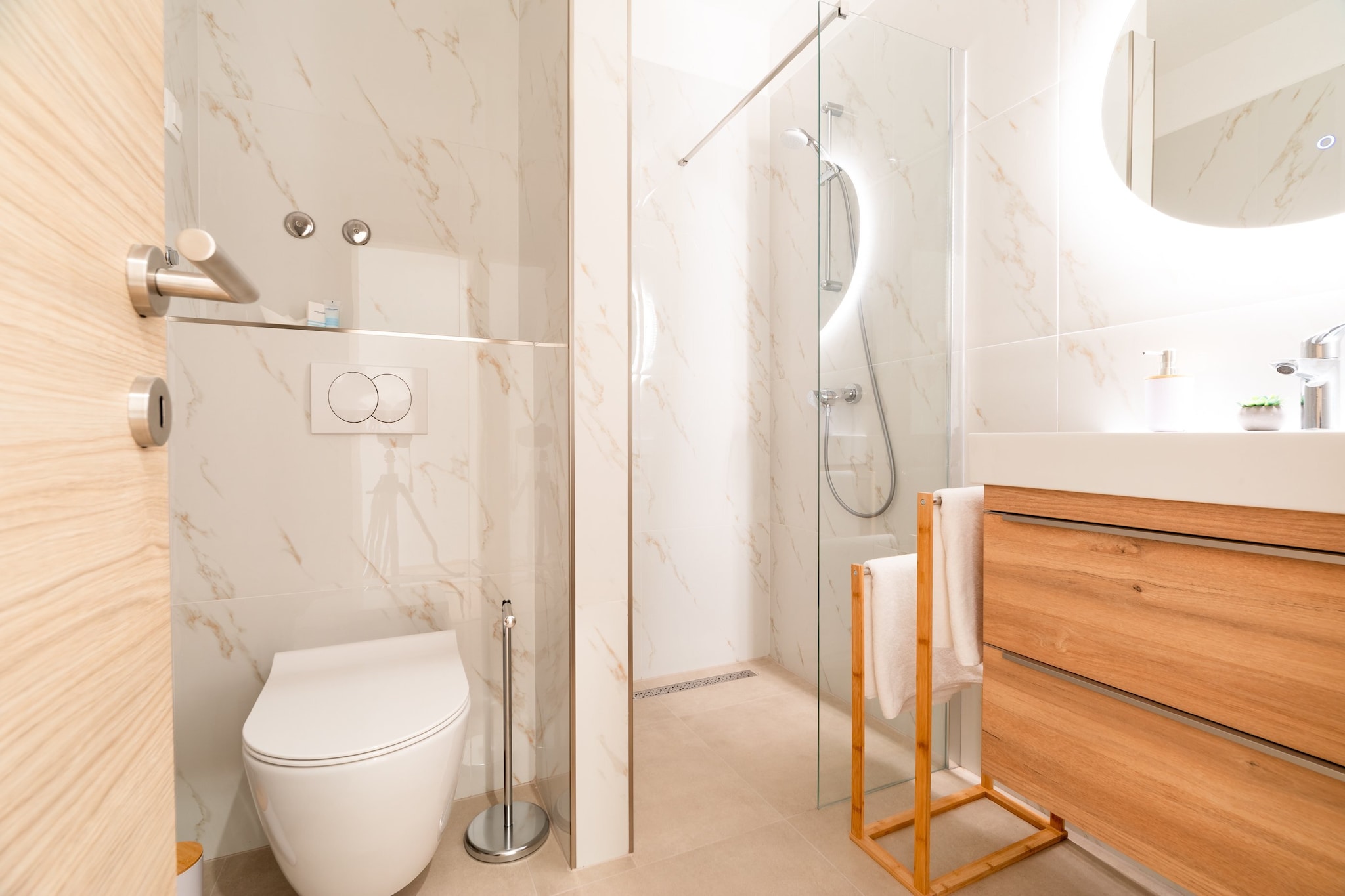 Apartments & Rooms Fisherman's Luck - Two-Bedroom Apartment with Terrace and Sea View-Badezimmer