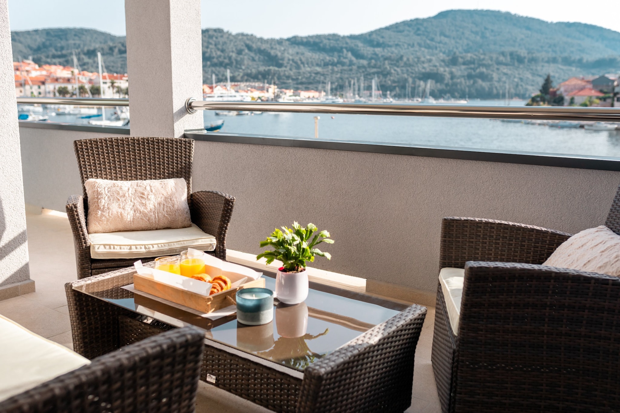 Apartments & Rooms Fisherman's Luck - One-Bedroom Apartment with Terrace and Sea View-Terrace