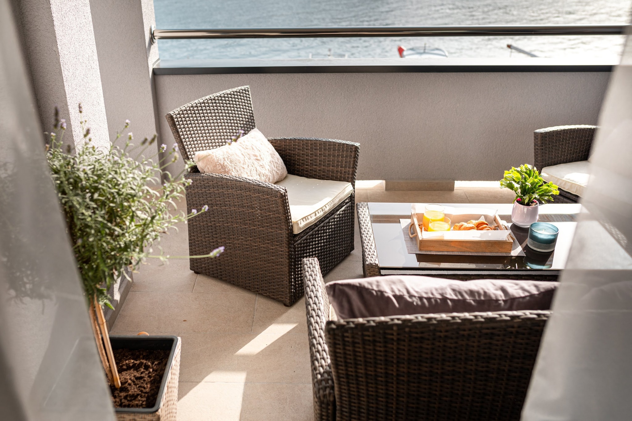 Apartments & Rooms Fisherman's Luck - One-Bedroom Apartment with Terrace and Sea View-Terrace