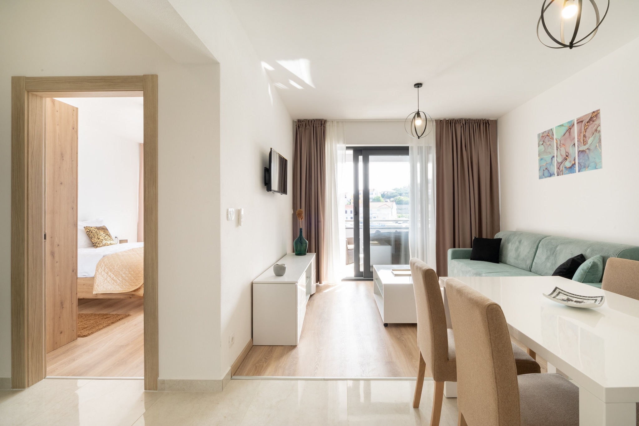 Apartments & Rooms Fisherman's Luck - One-Bedroom Apartment with Terrace and Sea View-Indoor