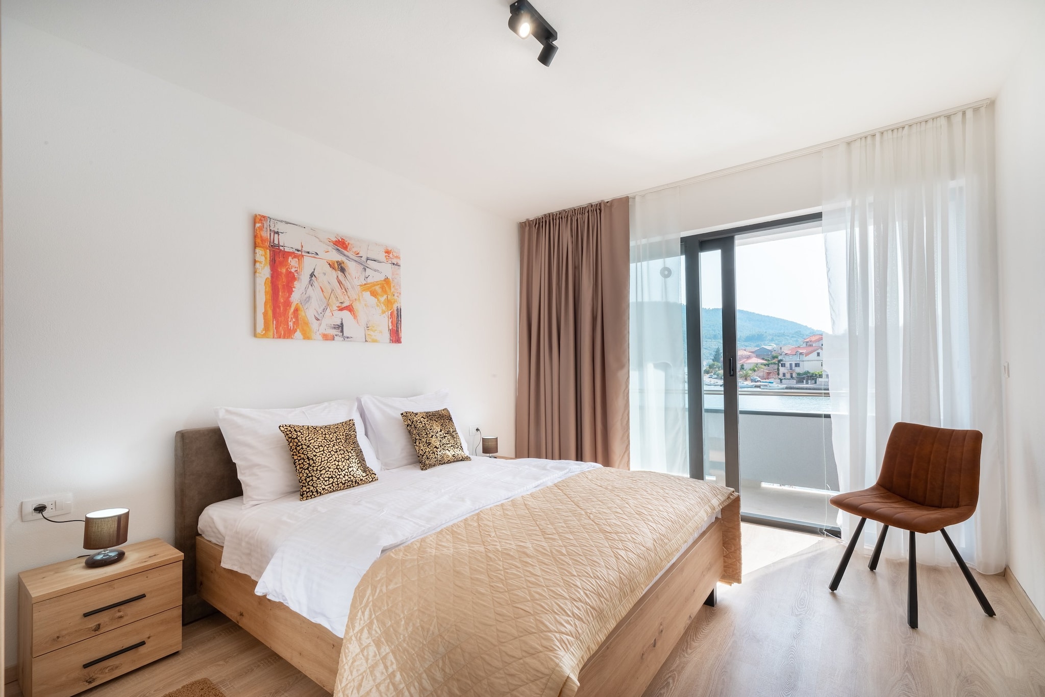 Apartments & Rooms Fisherman's Luck - One-Bedroom Apartment with Terrace and Sea View-Bedroom