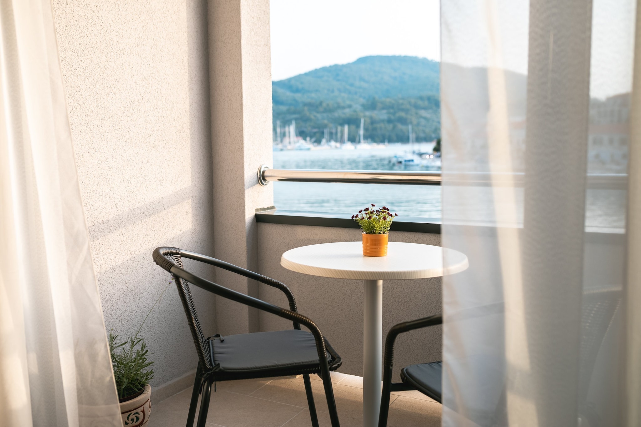 Apartments & Rooms Fisherman's Luck - Superior Twin Room with Balcony and Sea View-View