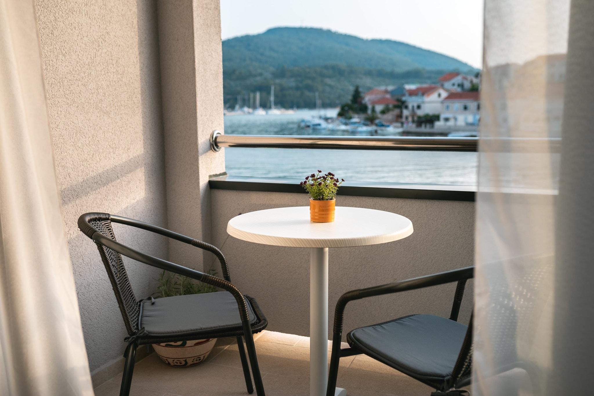 Apartments & Rooms Fisherman's Luck - Superior Twin Room with Balcony and Sea View-Terrace