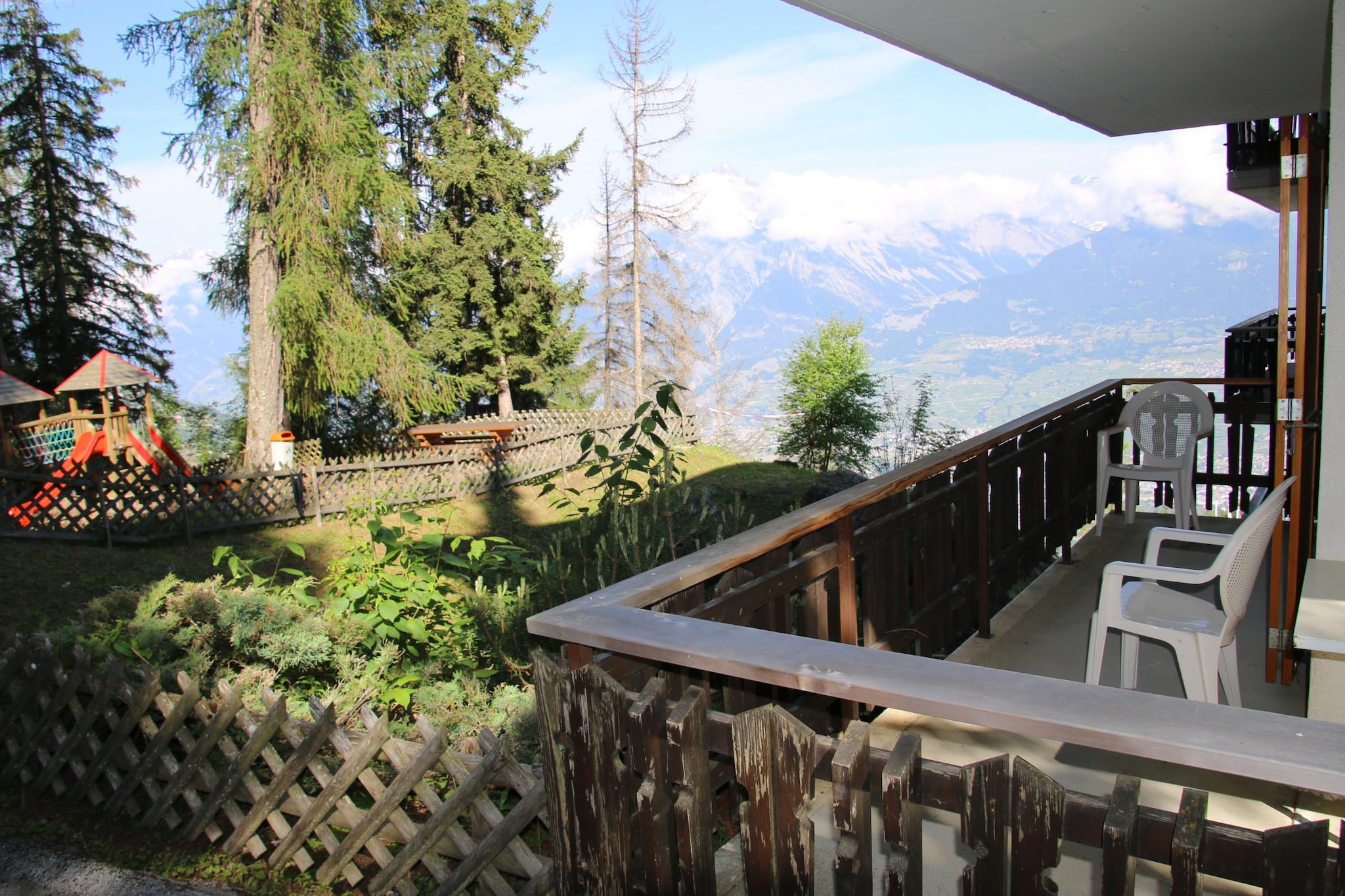 Apartment in Veysonnaz with valley view