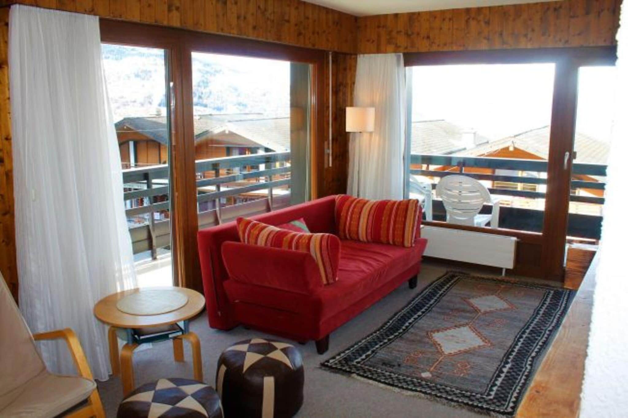 Apartment in Veysonnaz with balcony