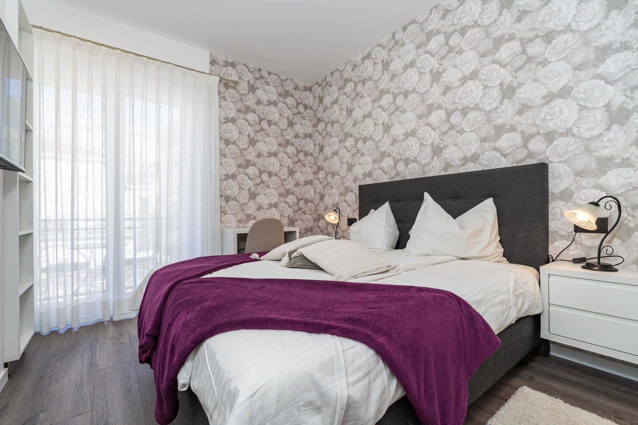 Apartment Villa Palma - One bedroom apartment with Balcony and Sea View (Apartman 2)-Chambre