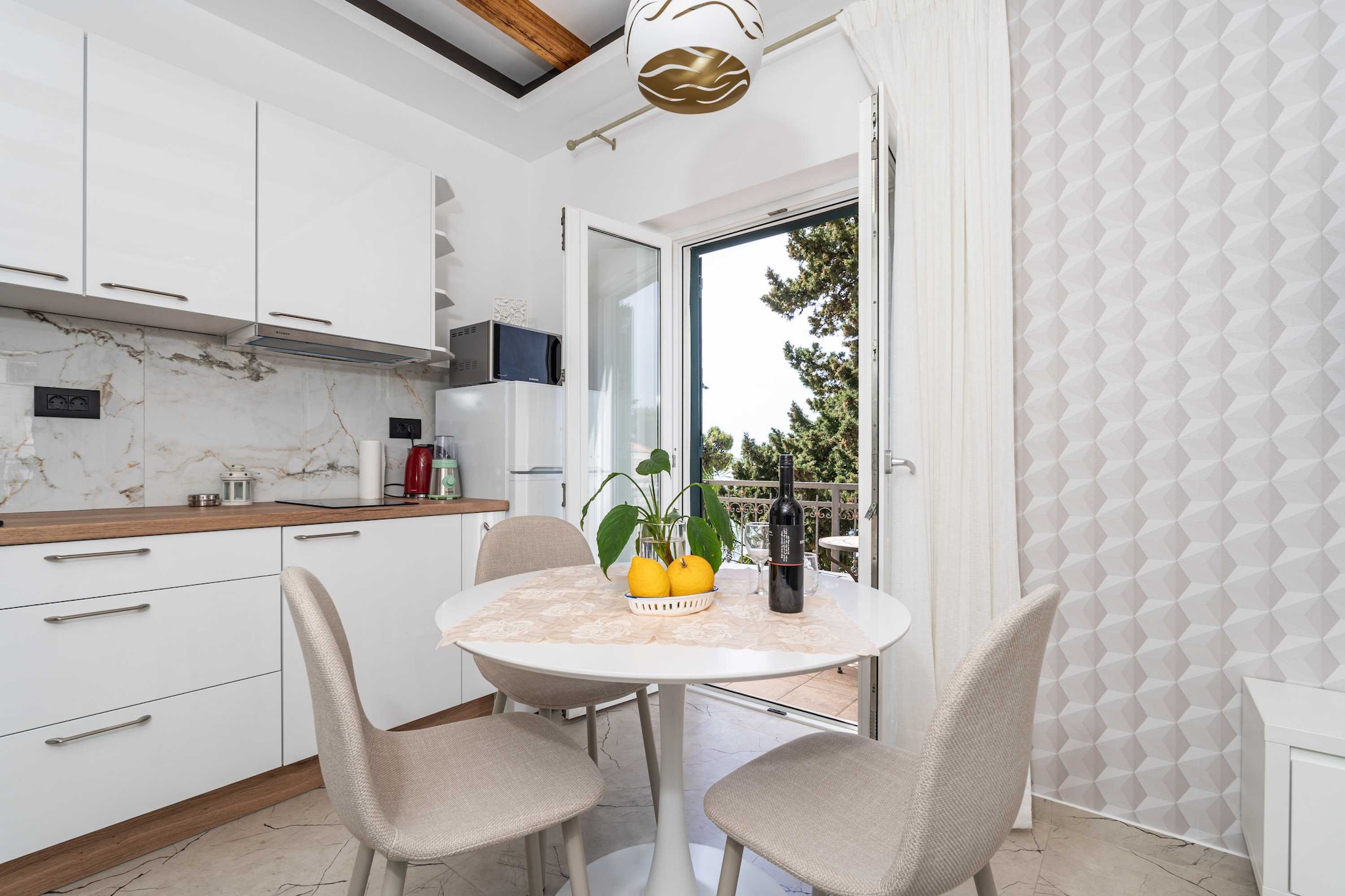 Apartment Villa Palma - One bedroom apartment with Balcony and Sea View (Apartman 2)-Cuisine
