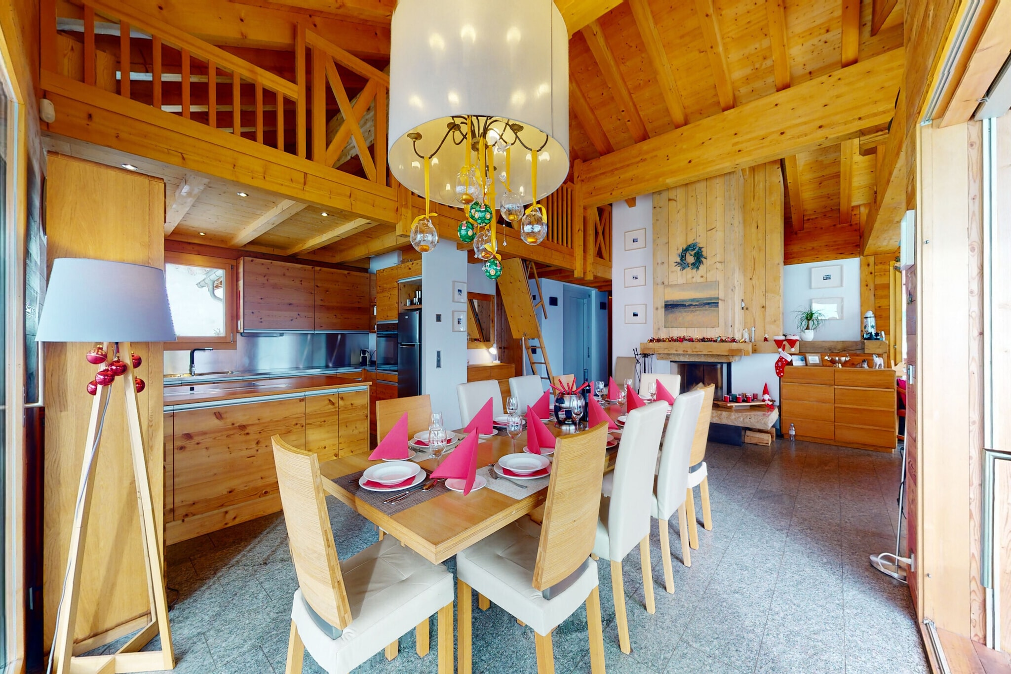 Experience the ultimate in luxury and relaxation at this 5* chalet in Hérémence, Switzerland, perfect for families or groups seeking a peaceful, indulgent retreat. With 193 m² of space, this chalet accommodates up to 12 people and features top-tier amenities, including a sauna, jacuzzi, and lift. The spacious living room with a fireplace, satellite television, and DVD player provides a comfortable and welcoming space, while the modern kitchen is equipped with ceramic hobs, an oven, fridge with freezer, dishwasher, microwave, and Nespresso coffee machine, along with cheese fondue and raclette sets for cozy gatherings.

The chalet offers five beautifully appointed bedrooms, each with a double bed, as well as a mezzanine with two single beds for added flexibility. A studio on the ground floor includes a double sofa bed, kitchenette, and a private bathroom with a sauna shower cubicle and access to the outdoor jacuzzi. The chalet also features four additional bathrooms, all with shower cubicles, washbasins, and WC. Outside, enjoy a terrace, balcony, and garden with stunning views of the valley, perfect for relaxing after a day of adventure.

Located just 1.7 km from the Les Masses and Trabanta chairlifts, this chalet provides easy access to the 4-Vallées ski area. With parking available in the garage and free parking spaces nearby, you'll have everything you need for a hassle-free stay. Ideal for families and friends, this luxurious chalet offers the perfect setting to unwind and create lasting memories in the Swiss Alps.