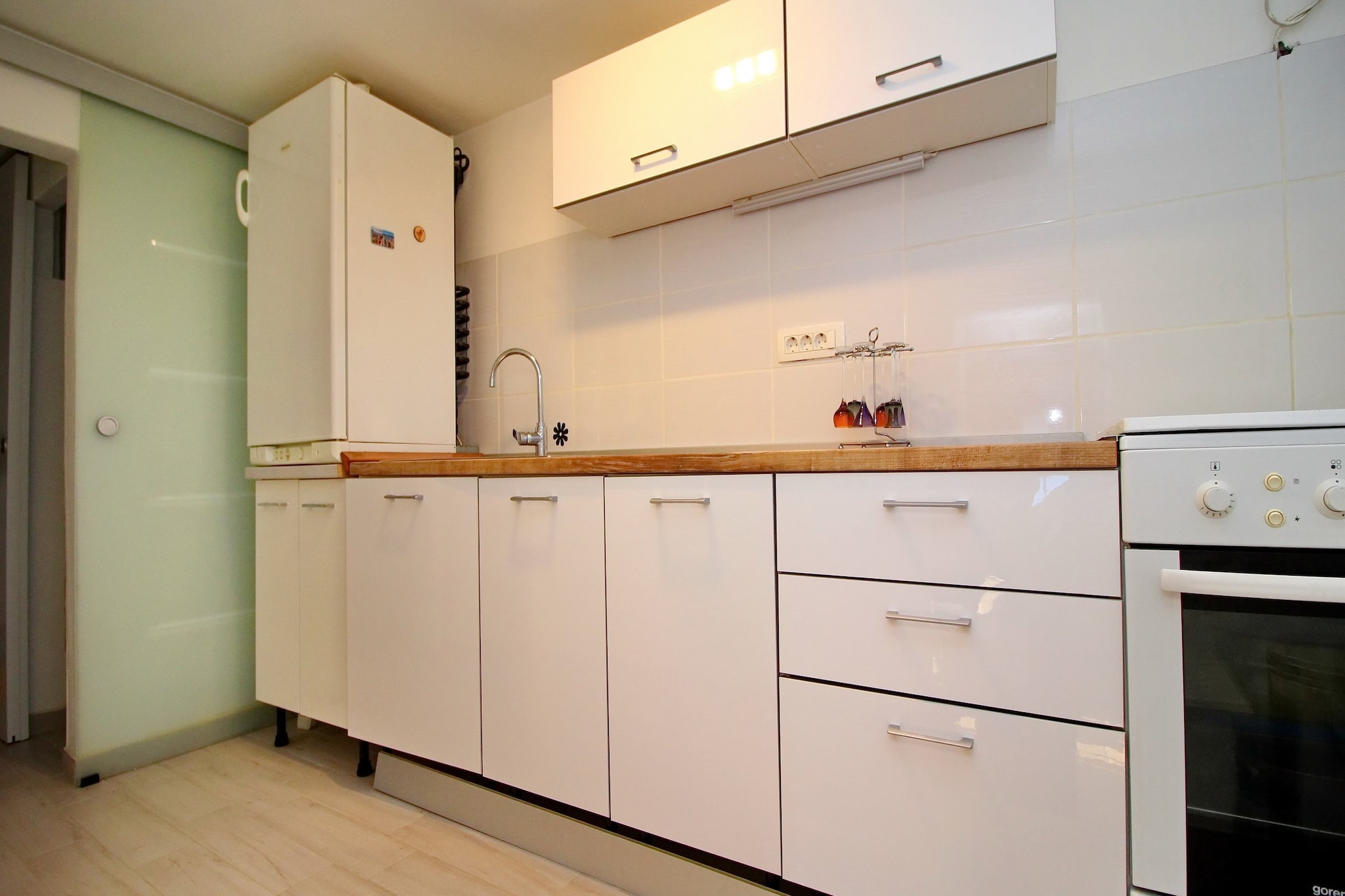 Holiday Home Bili Žal - Two Bedroom Holiday Home with Terrace and Sea View-Küche