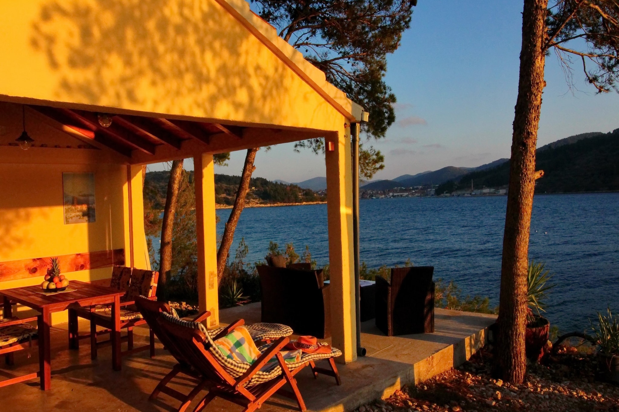 Holiday Home Bili Žal - Two Bedroom Holiday Home with Terrace and Sea View-Terrasse
