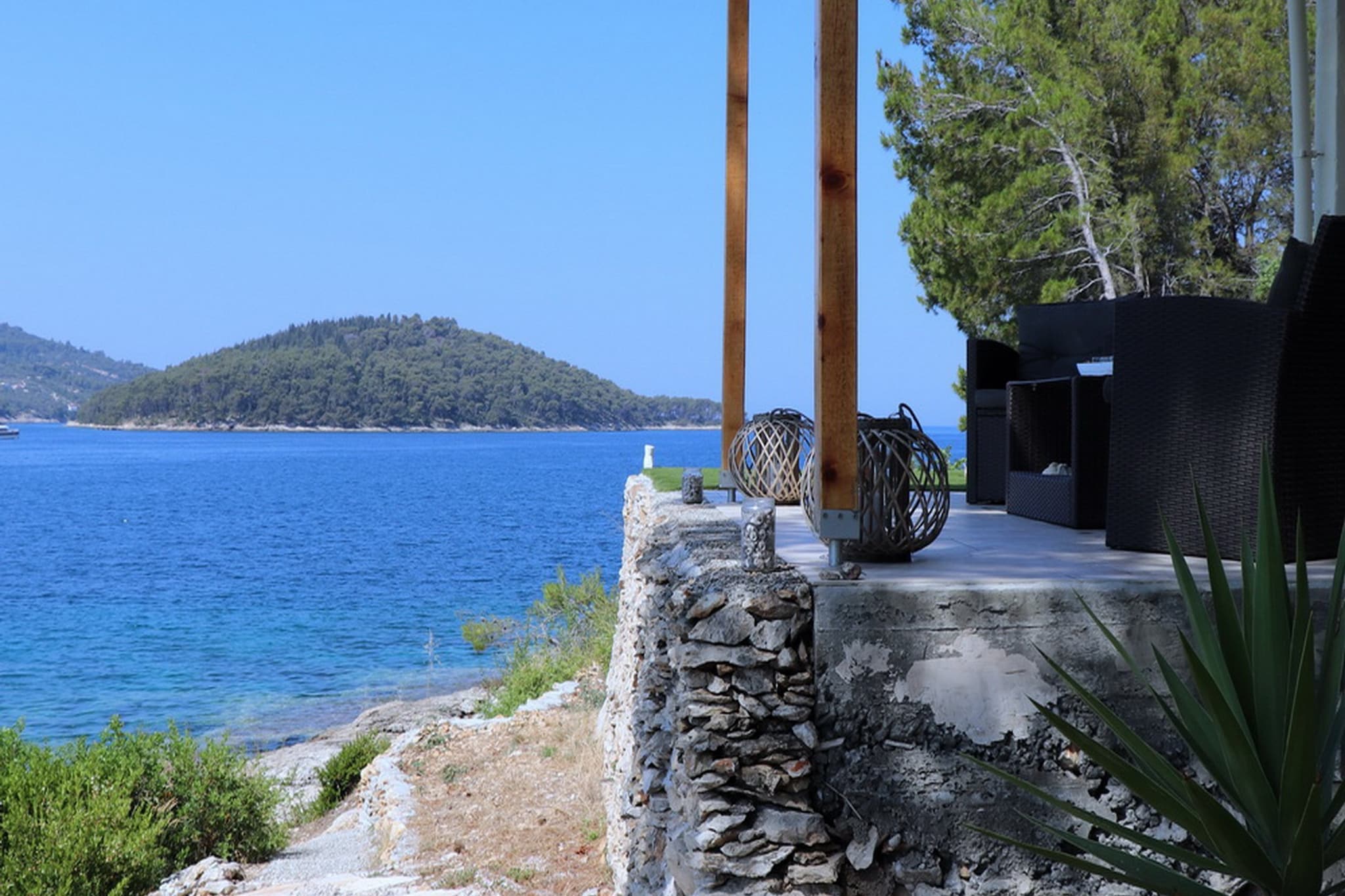 Holiday Home Bili Žal - Two Bedroom Holiday Home with Terrace and Sea View-Aussicht