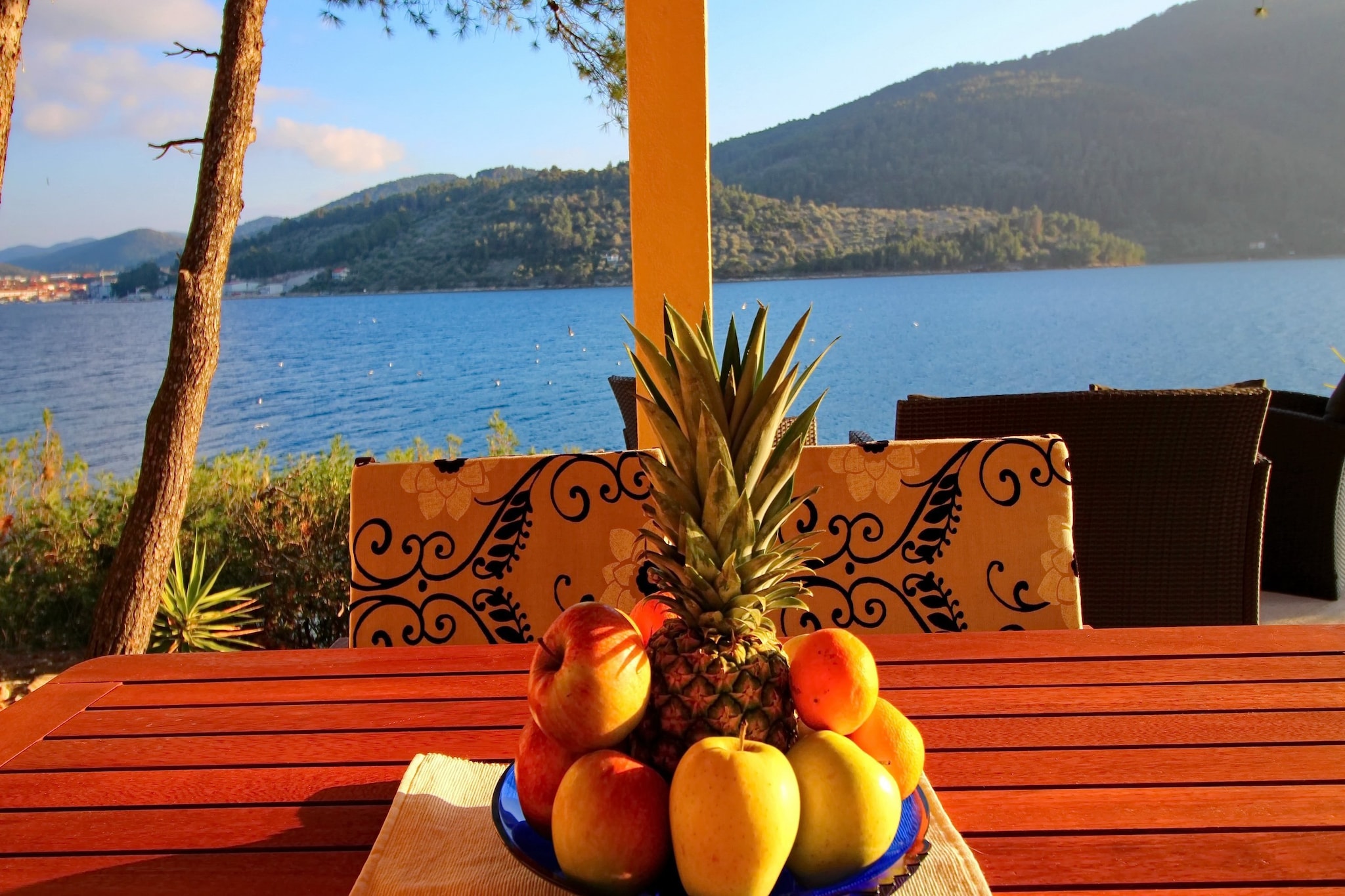 Holiday Home Bili Žal - Two Bedroom Holiday Home with Terrace and Sea View-Terrasse
