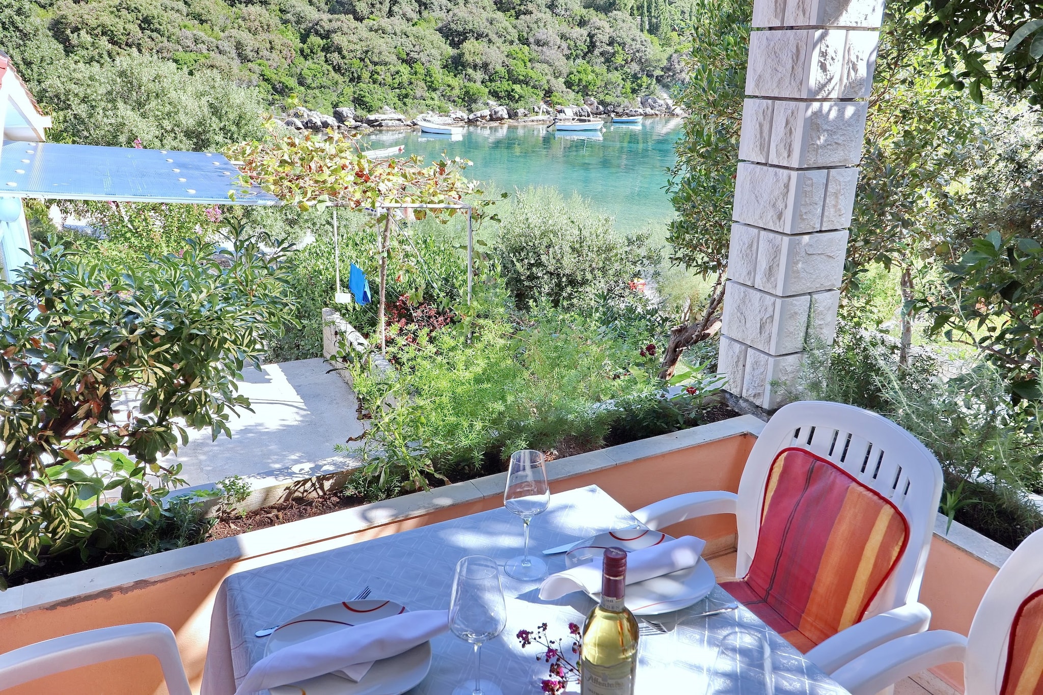 Apartments Villa Cebalo Korčula - Two Bedroom Apartment with Terrace and Sea View  LANA-Terrasse