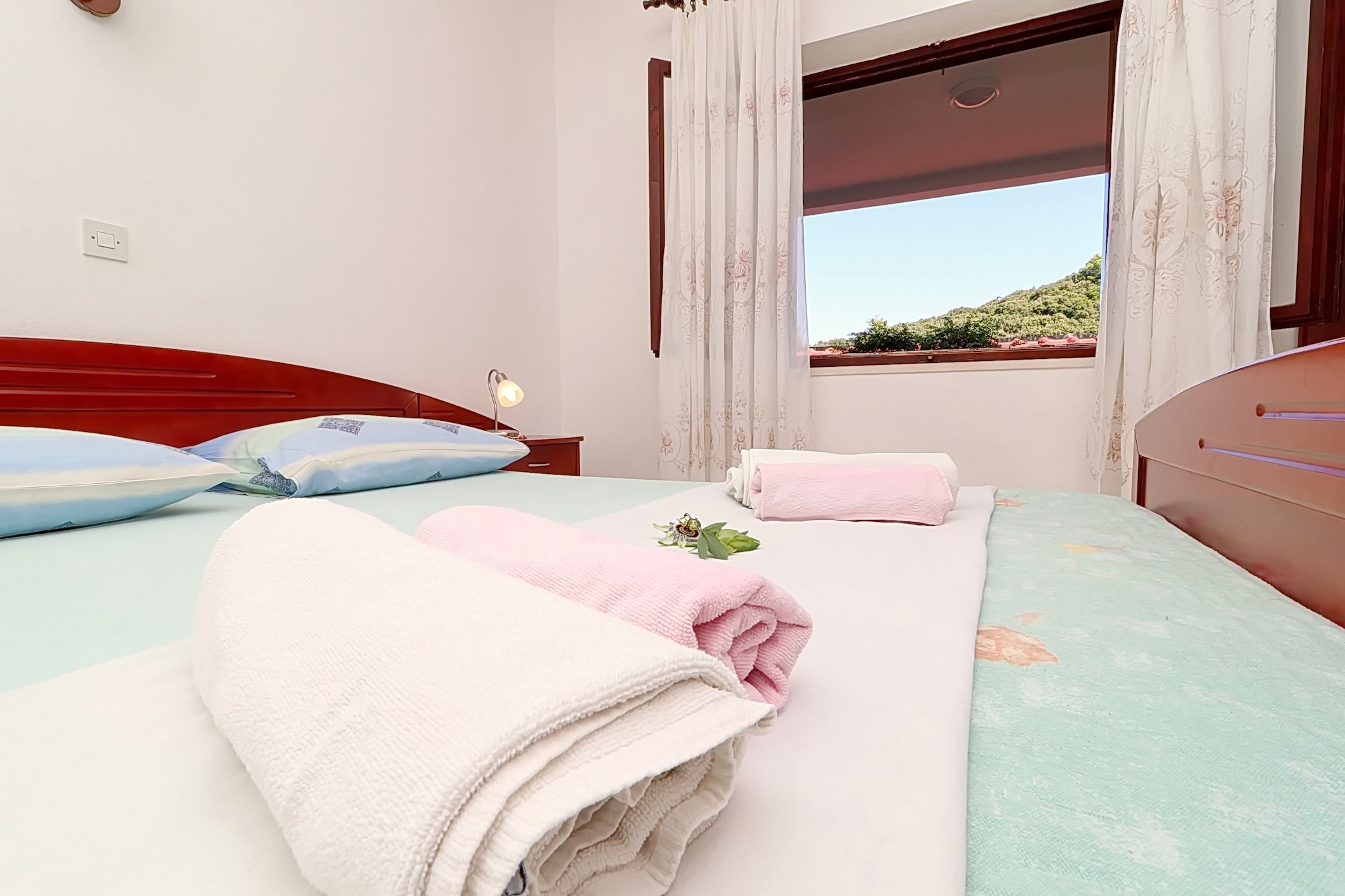 Apartments Villa Cebalo Korčula - Two Bedroom Apartment with Terrace and Sea View  LANA-Schlafzimmer