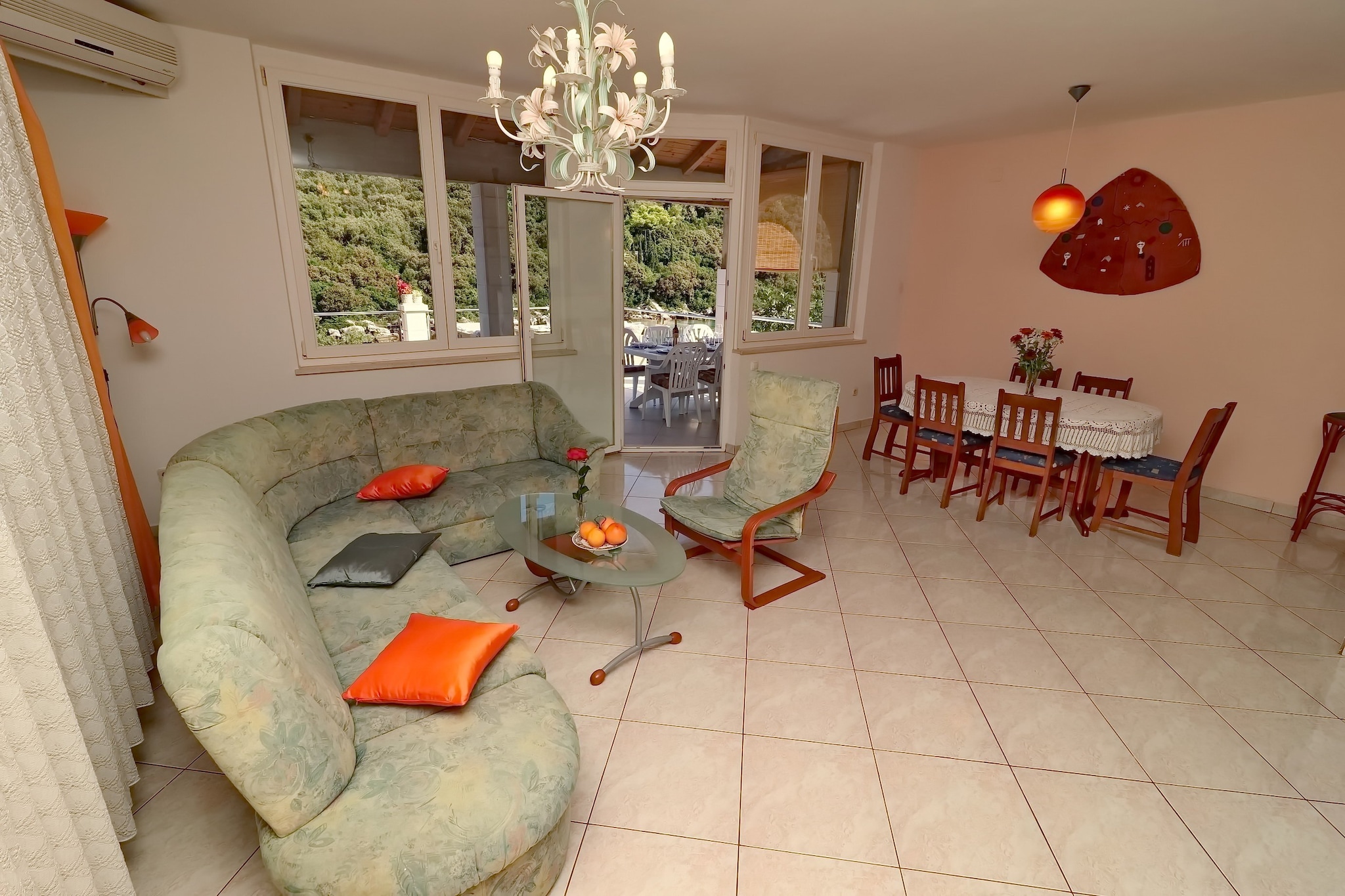 Apartments Villa Cebalo Korčula - Superior Three Bedroom Apartment with Terrace and Sea View  MARKO-Wohnzimmer