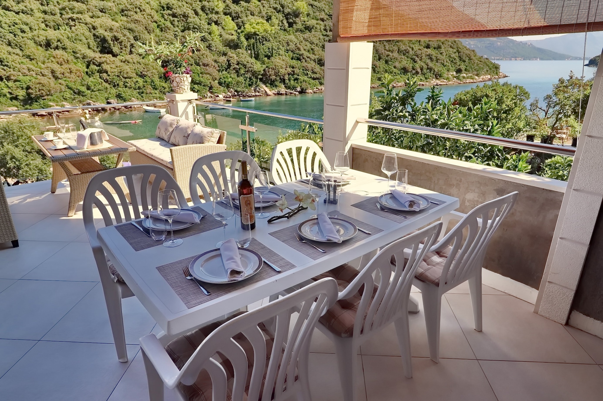 Apartments Villa Cebalo Korčula - Superior Three Bedroom Apartment with Terrace and Sea View  MARKO-Terrasse
