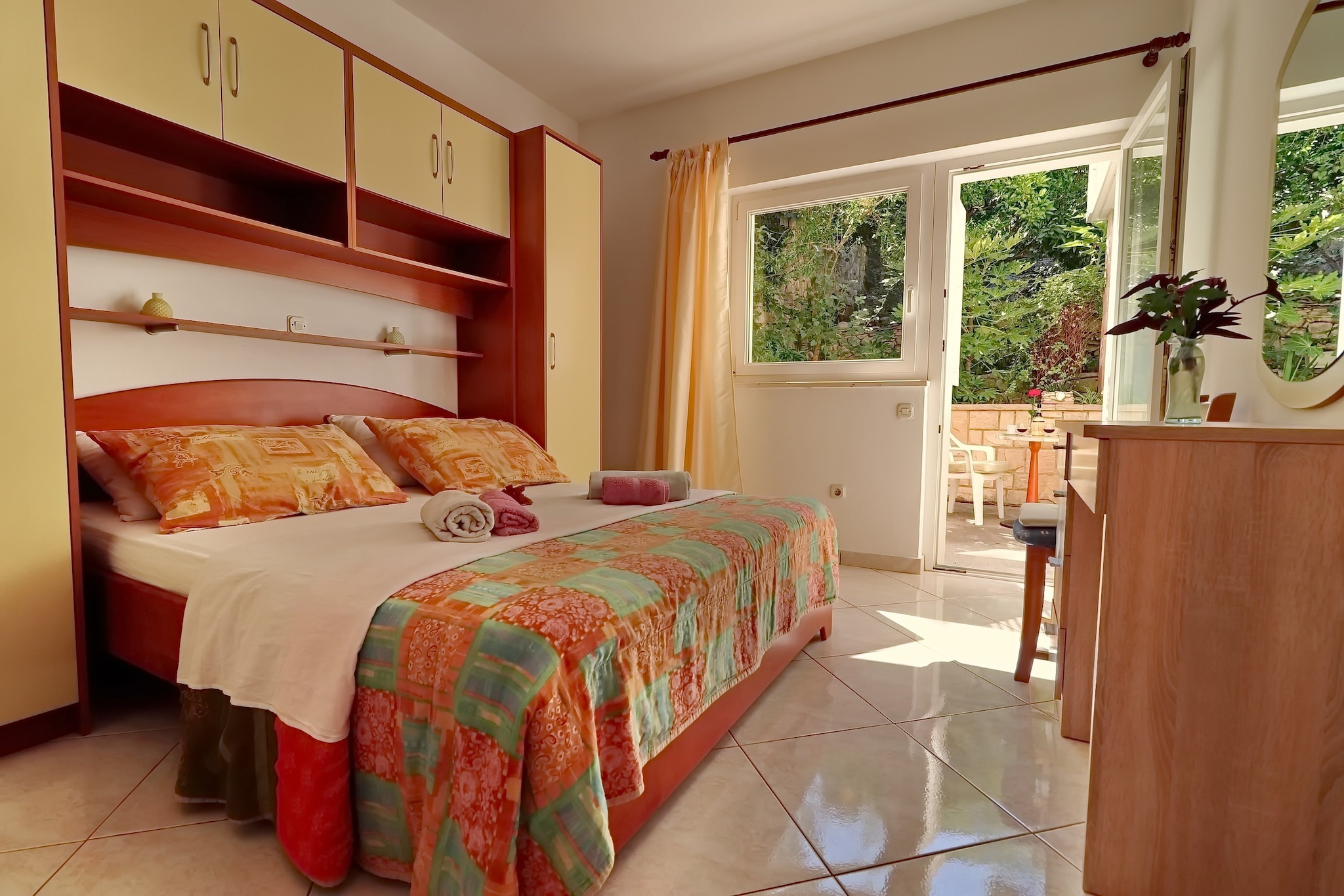 Apartments Villa Cebalo Korčula - Superior Three Bedroom Apartment with Terrace and Sea View  MARKO-Schlafzimmer