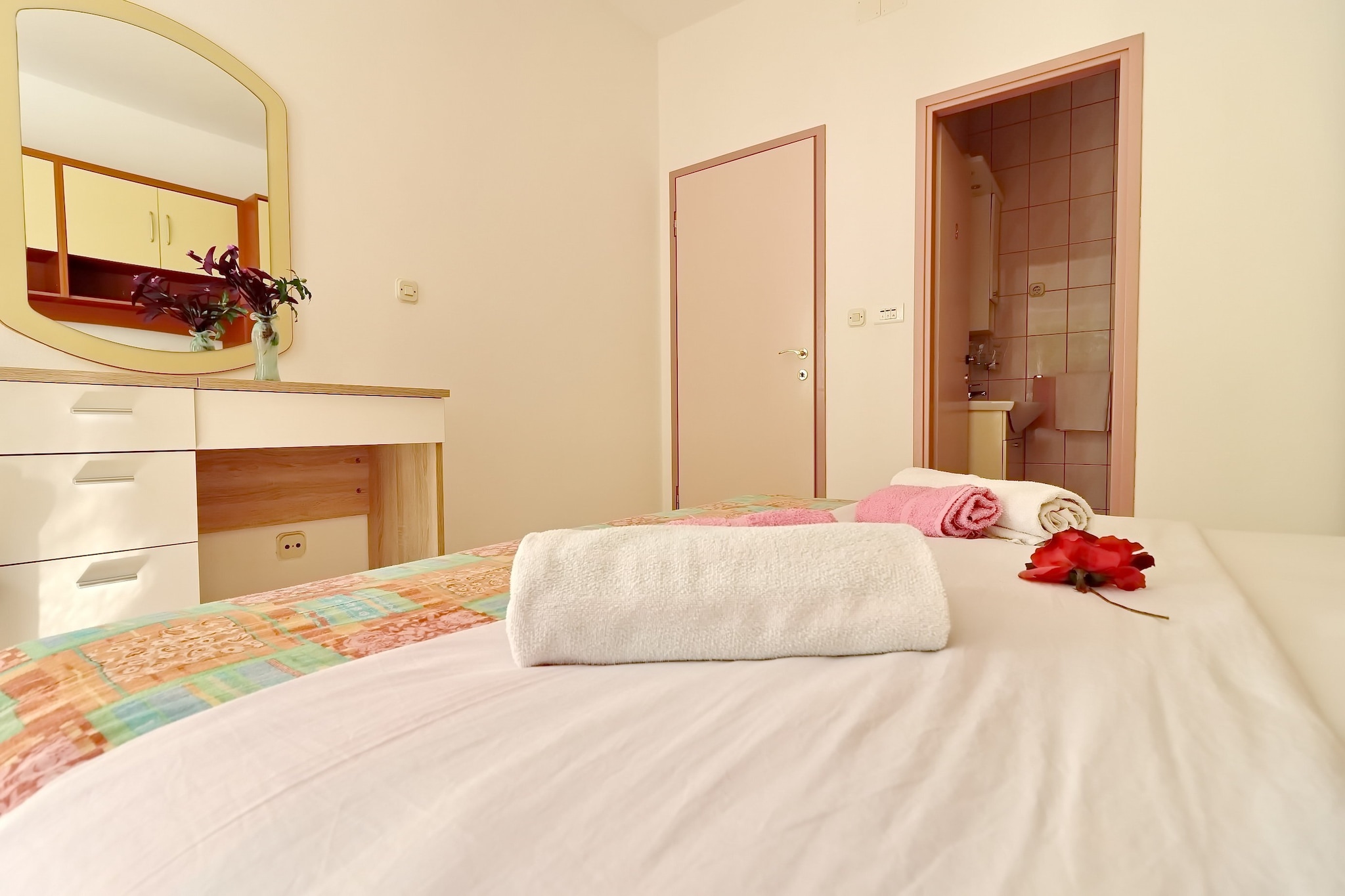 Apartments Villa Cebalo Korčula - Superior Three Bedroom Apartment with Terrace and Sea View  MARKO-Schlafzimmer