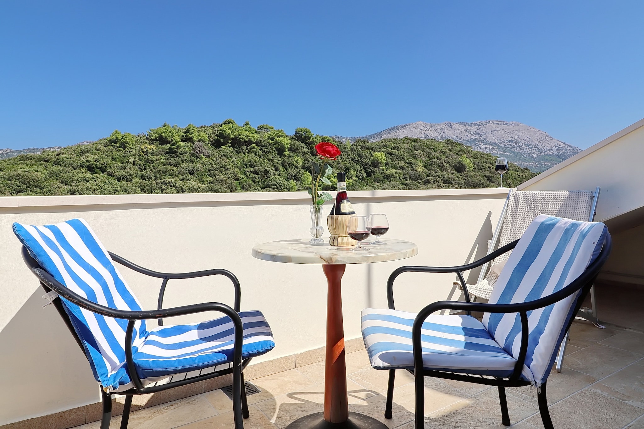 Apartments Villa Cebalo Korčula - Comfort One Bedroom Apartment with Terrace and Sea View  MARA-Terrasse