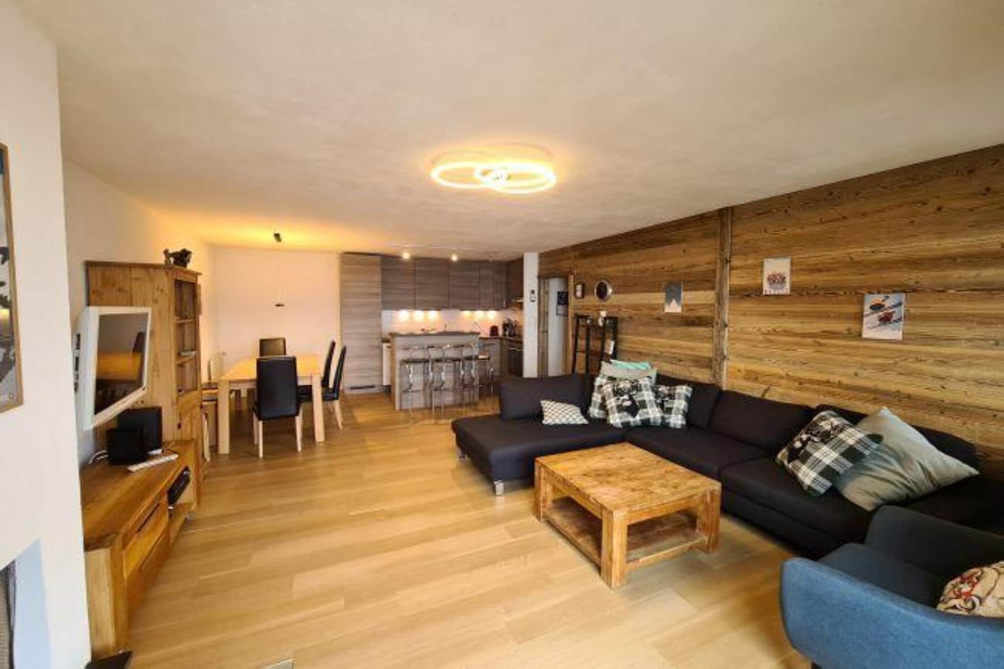 Ski-in Ski-out - Les Mayens MA 022 - LUXURY apart-Woonkamer